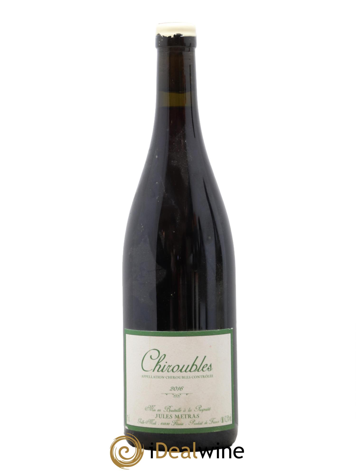 Chiroubles Jules Métras (Domaine) 2016 - Lot de 1 bouteille - 0