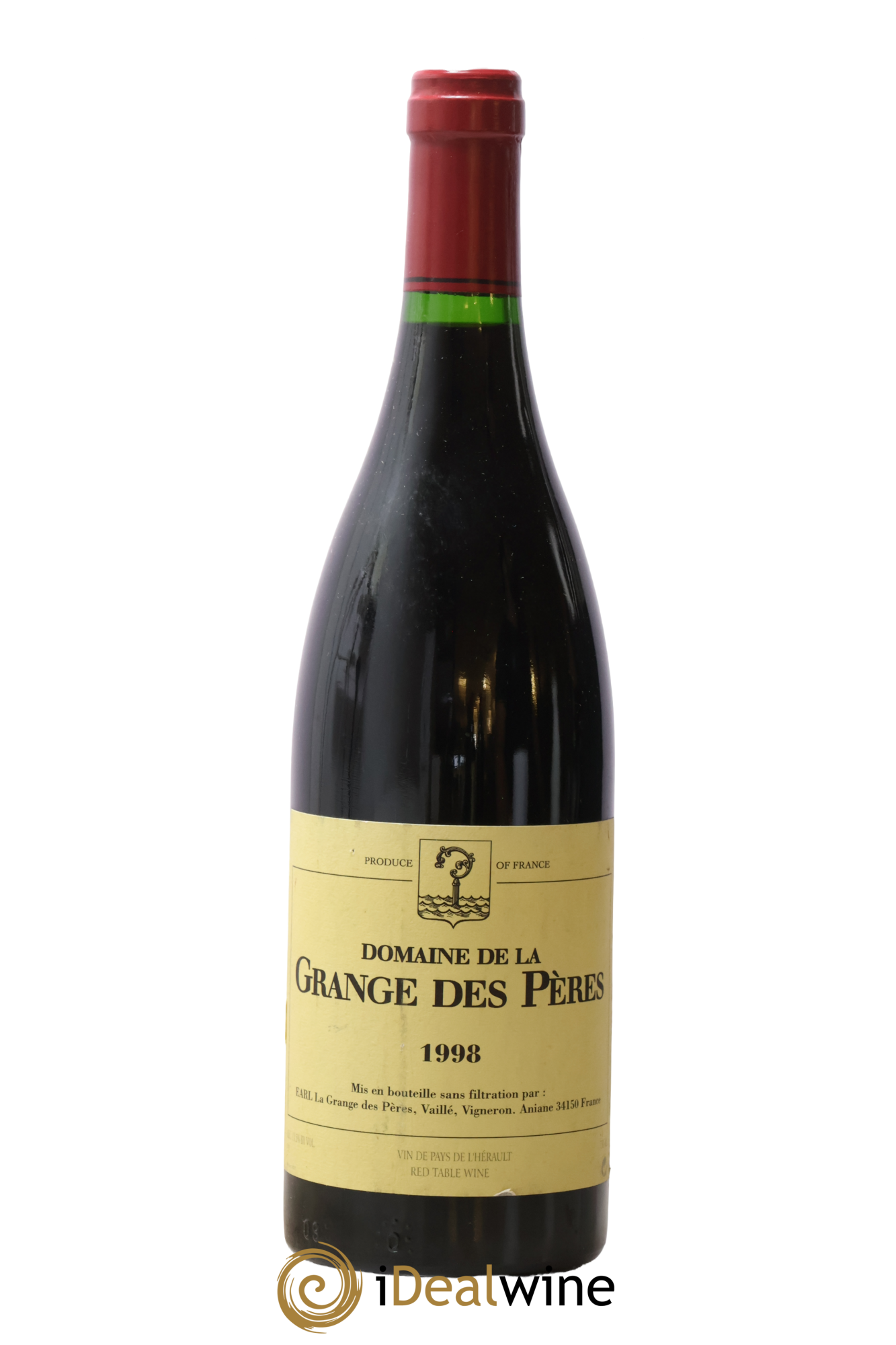 Pays d'Hérault Grange des Pères Laurent Vaillé 1998 - Lot de 1 bouteille - 0