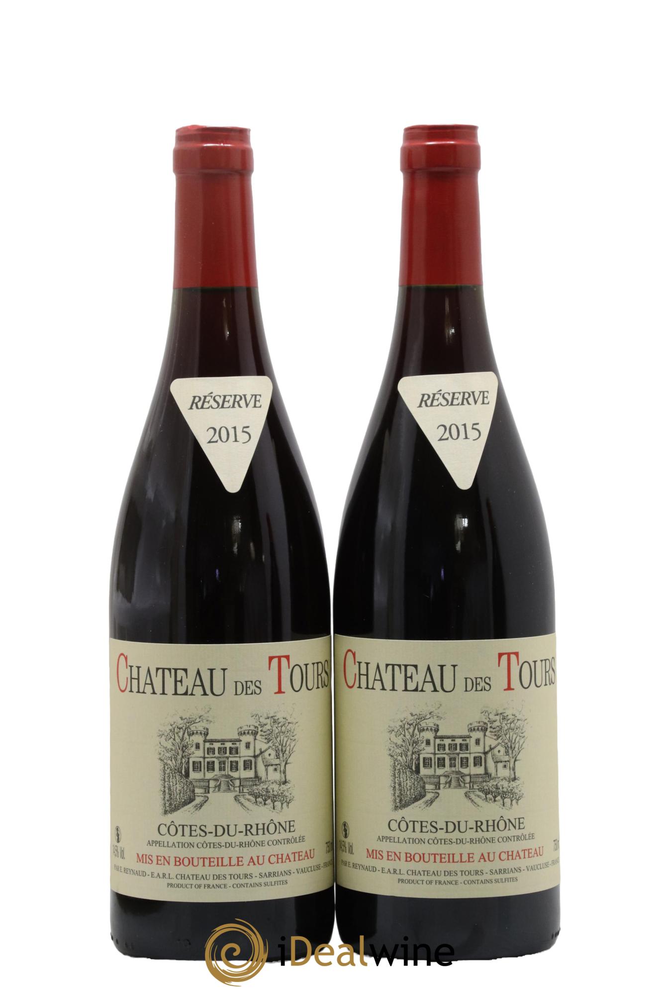 Côtes-du-Rhône Château des Tours Emmanuel Reynaud 2015 - Lot de 2 bouteilles - 0