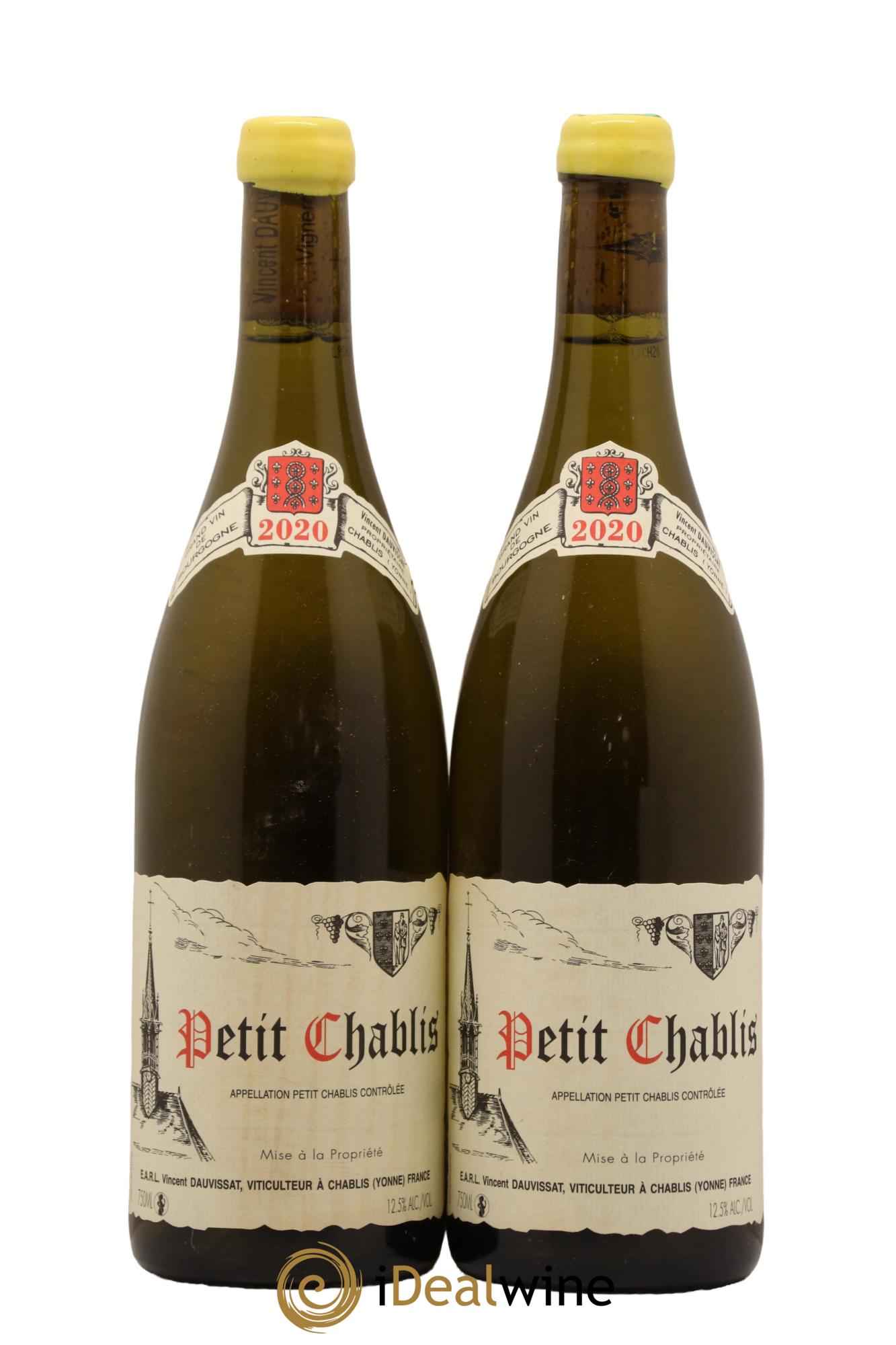 Petit Chablis Vincent Dauvissat (Domaine) 2020 - Lot de 2 bouteilles - 0