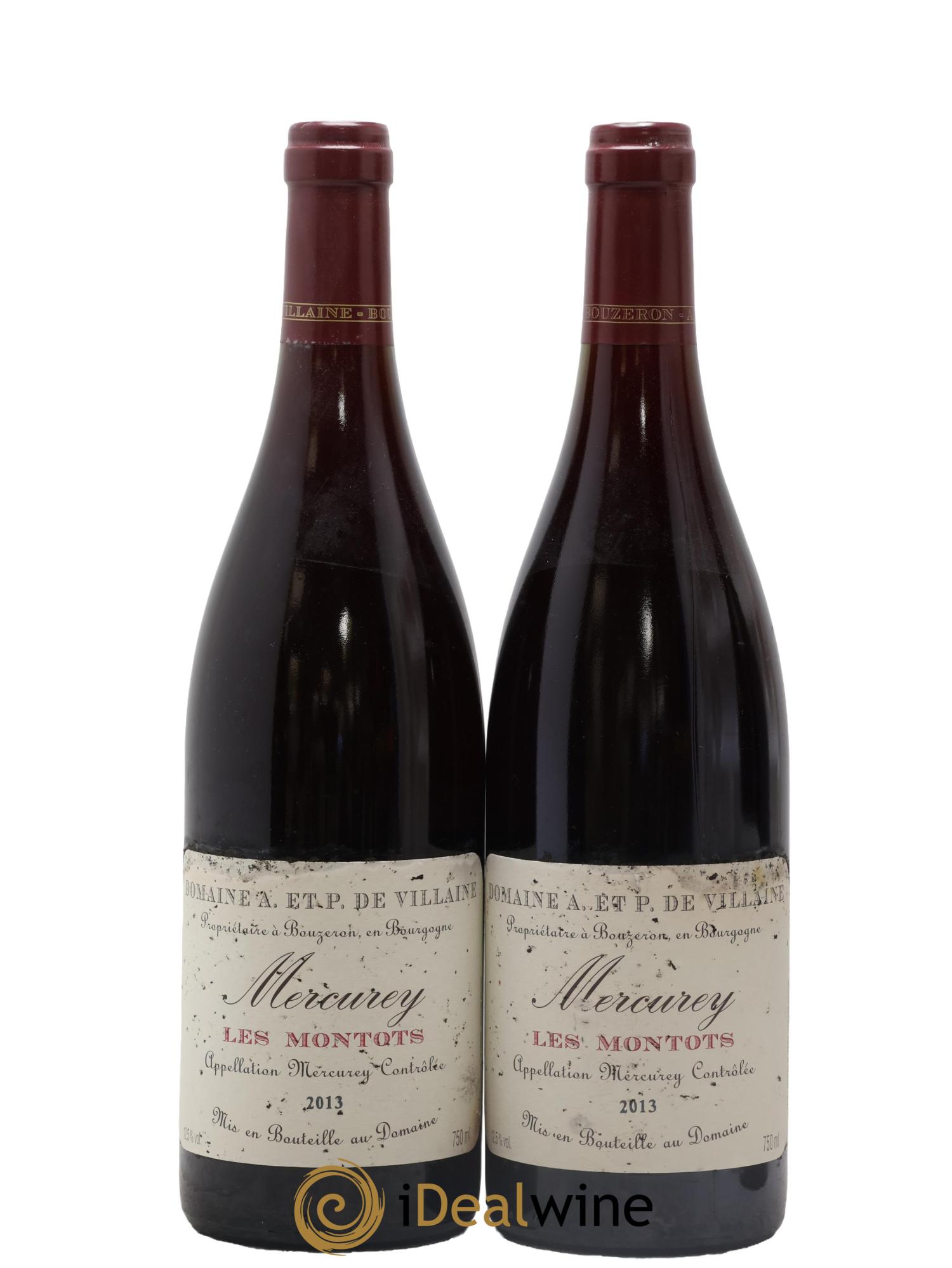 Mercurey 1er Cru Les Montots A. Et P. De Villaine 2013 - Lot de 2 bouteilles - 0