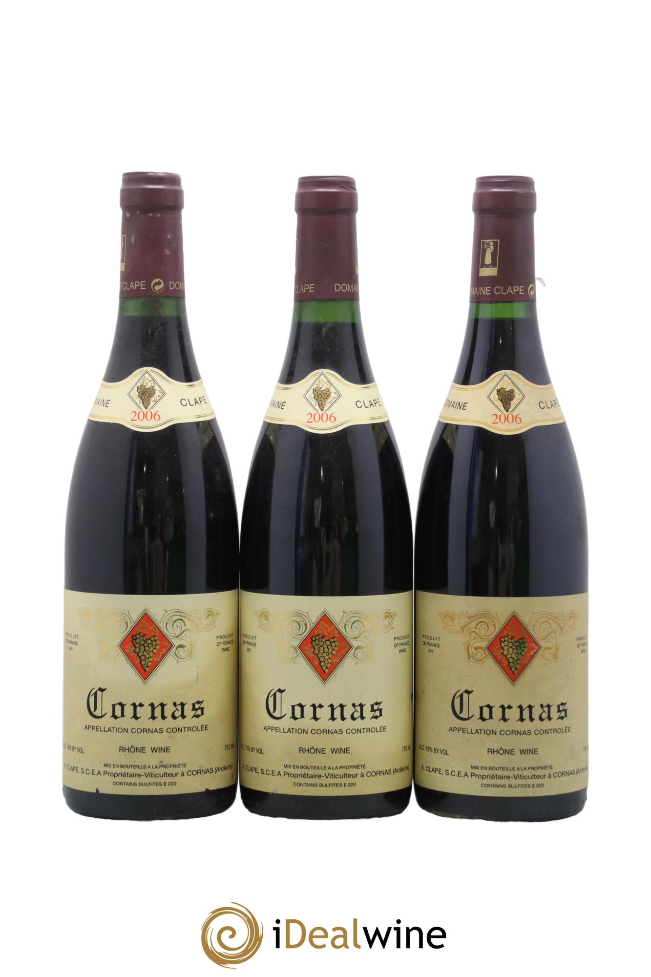 Cornas Auguste Clape  2006 - Posten von 3 Flaschen - 0