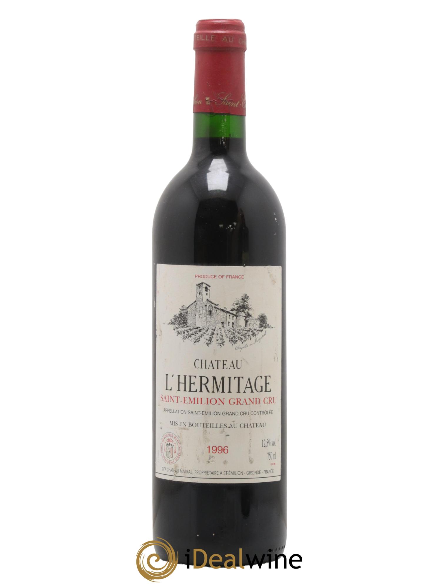 Château l' Hermitage 1996 - Lot de 1 bouteille - 0