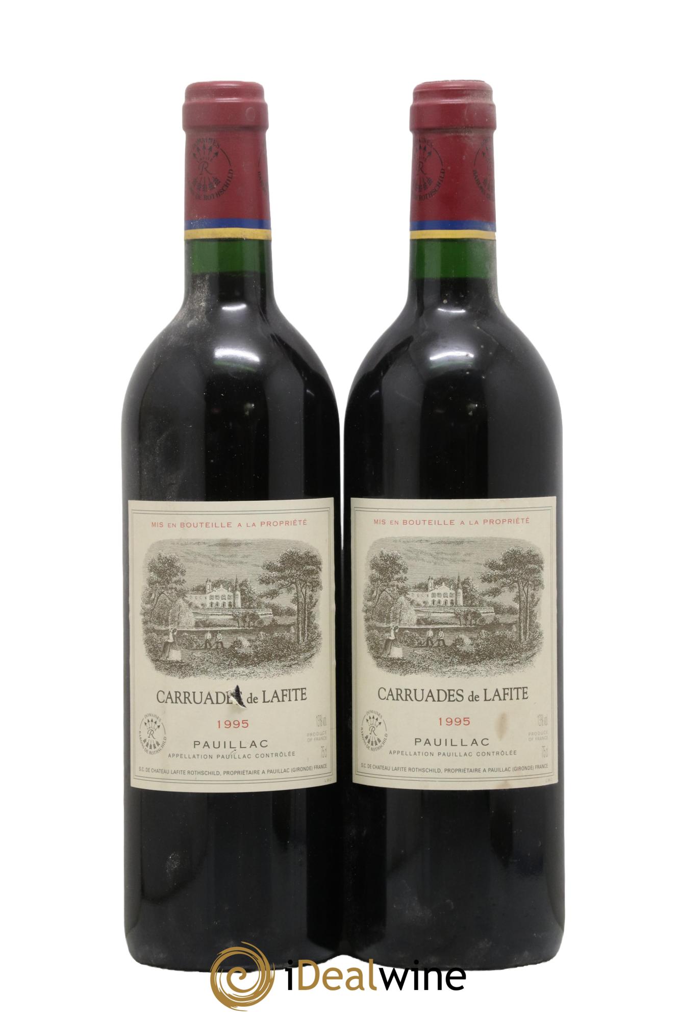 Carruades de Lafite Rothschild Second Vin 1995 - Lot de 2 bouteilles - 0