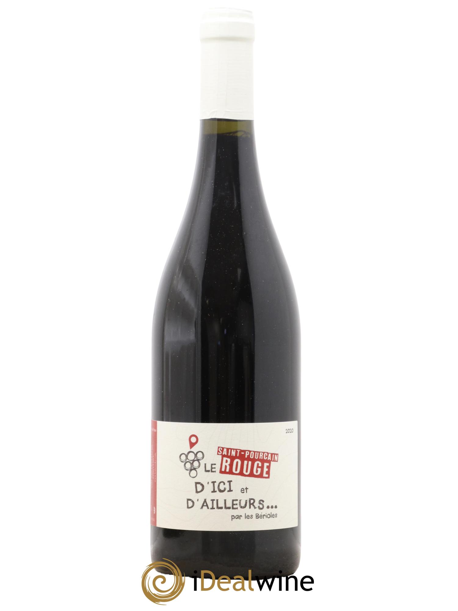 Vin de France Saint-Pourçain Le Rouge d'Ici et d'Ailleurs Les Bérioles 2020 - Lot de 1 bouteille - 0