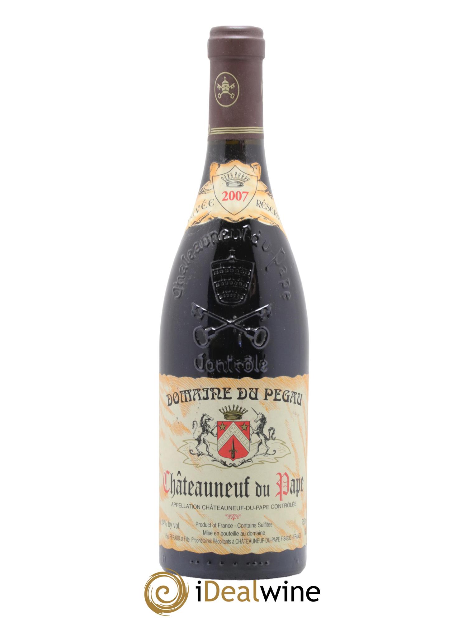 Châteauneuf-du-Pape Domaine du Pégau Cuvée Réservée Paul et Laurence Féraud 2007 - Lot of 1 bottle - 0