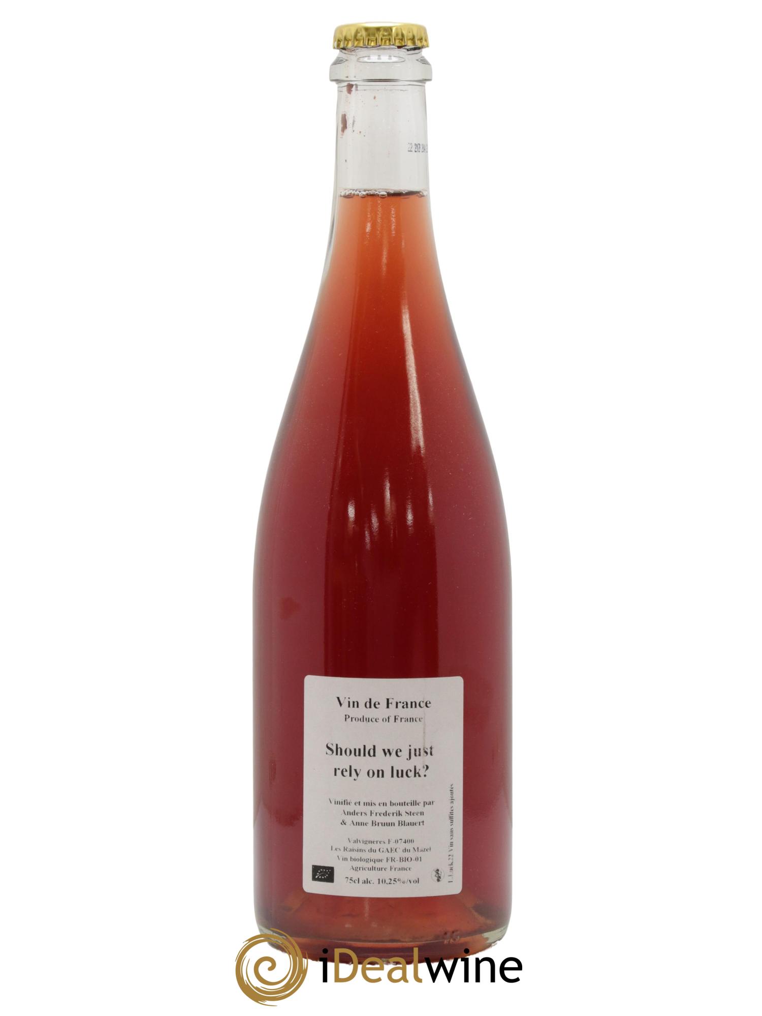 Vin de France Should We Just Rely On Luck Anders Frederik Steen 2022 - Lot de 1 bouteille - 0