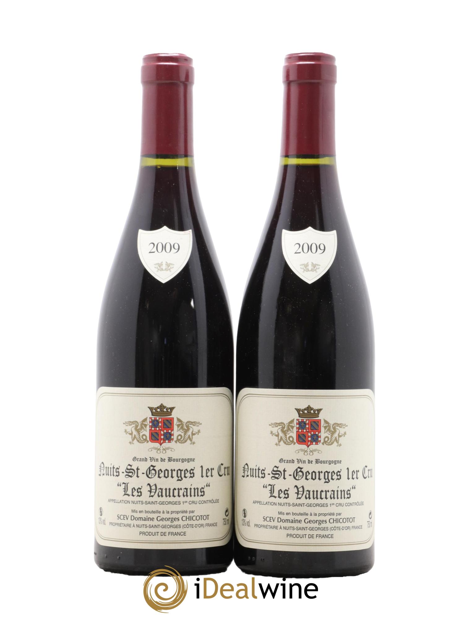 Nuits-Saint-Georges 1er Cru Les Vaucrains Chicotot 2009 - Lot de 2 bouteilles - 0