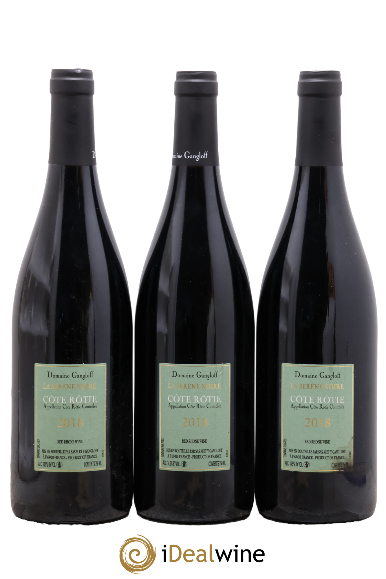 Côte-Rôtie La Sereine Noire Gangloff (Domaine) 2018 - Lot de 3 bouteilles - 1