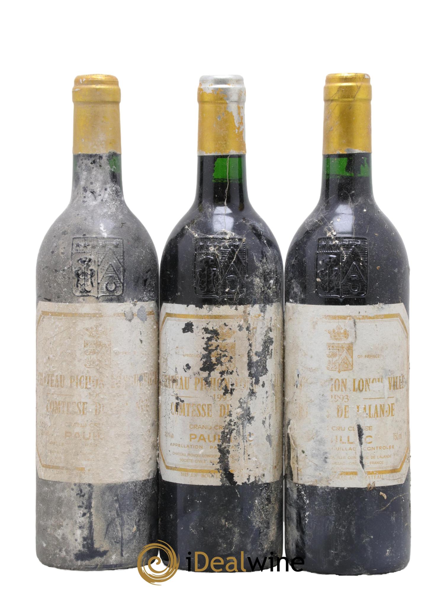 Château Pichon Longueville Comtesse de Lalande 2ème Grand Cru Classé 1993 - Lotto di 3 bottiglie - 0