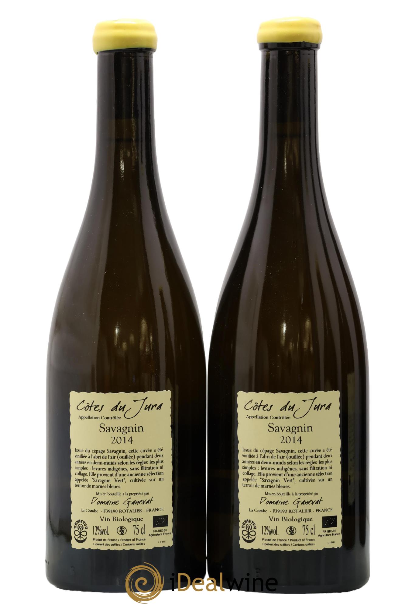 Côtes du Jura Les Chalasses Marnes Bleues Jean-François Ganevat (Domaine) 2014 - Lotto di 2 bottiglie - 1