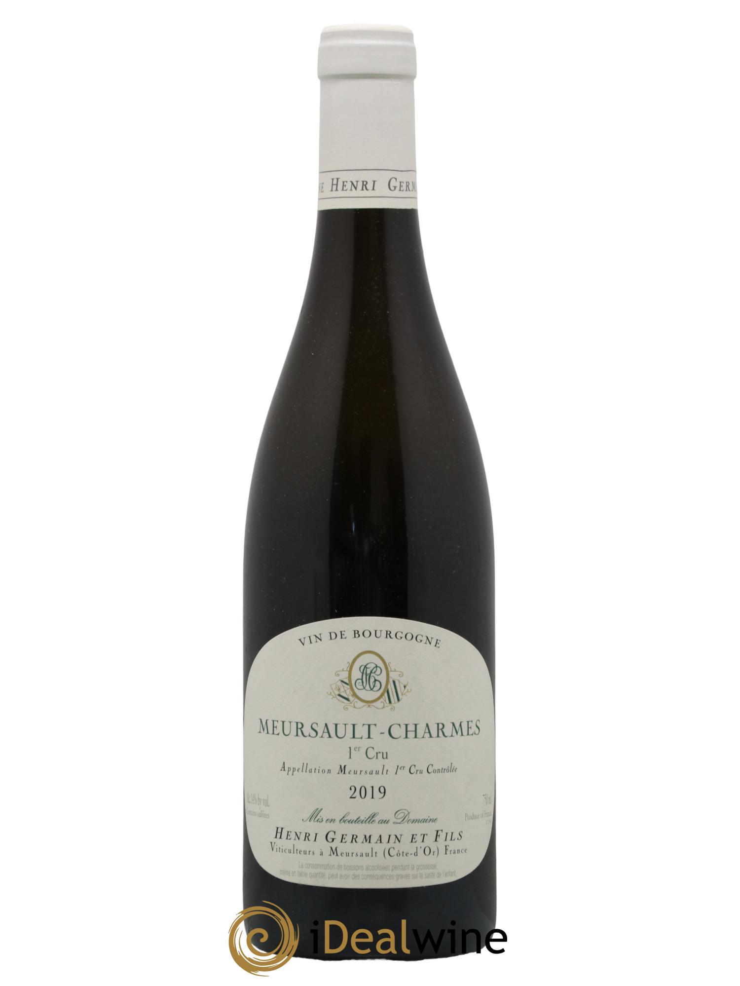 Meursault 1er Cru Charmes Henri Germain 2019 - Lot de 1 bouteille - 0