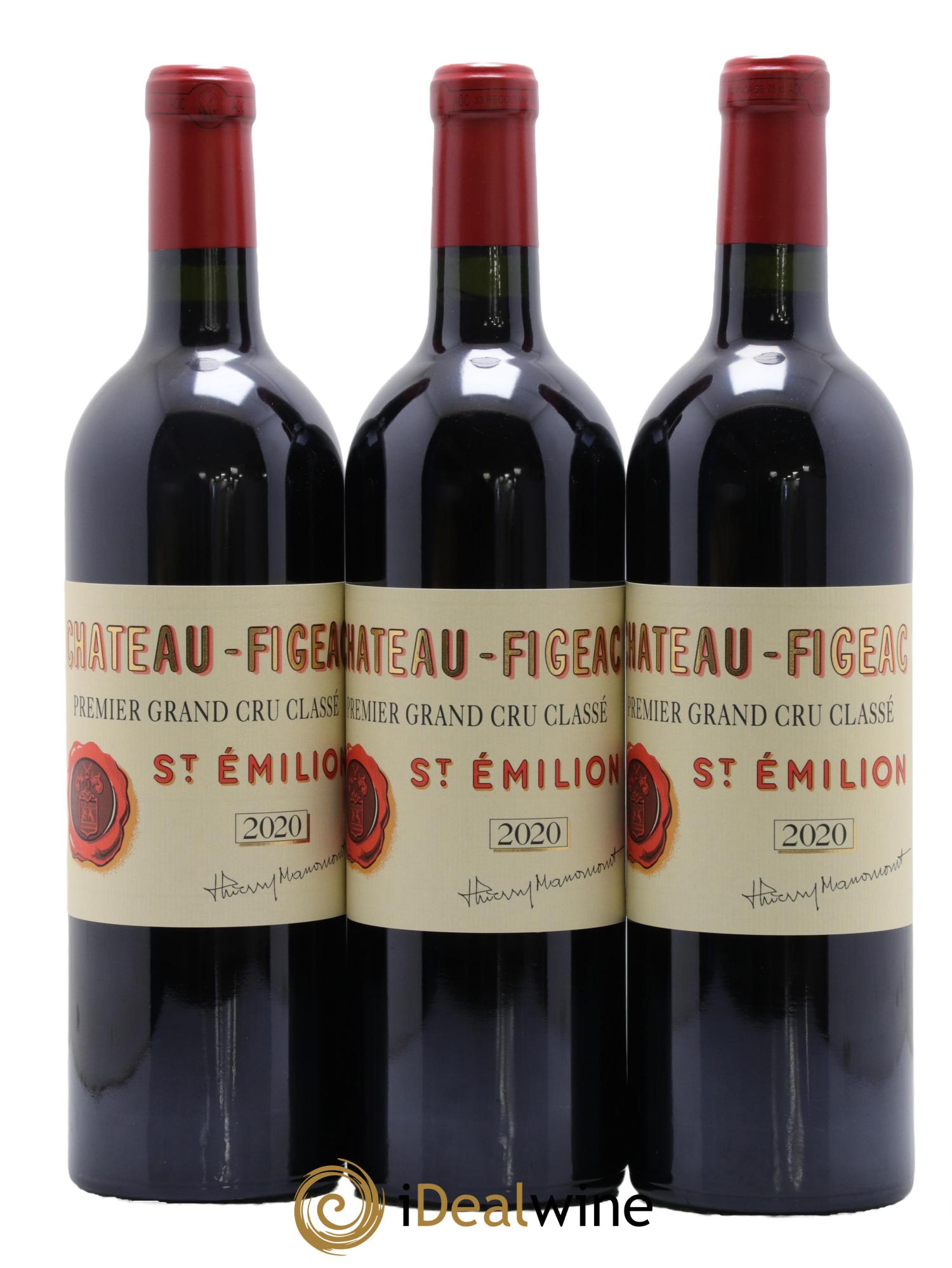 Château Figeac 1er Grand Cru Classé A 2020 - Lotto di 6 bottiglie - 3