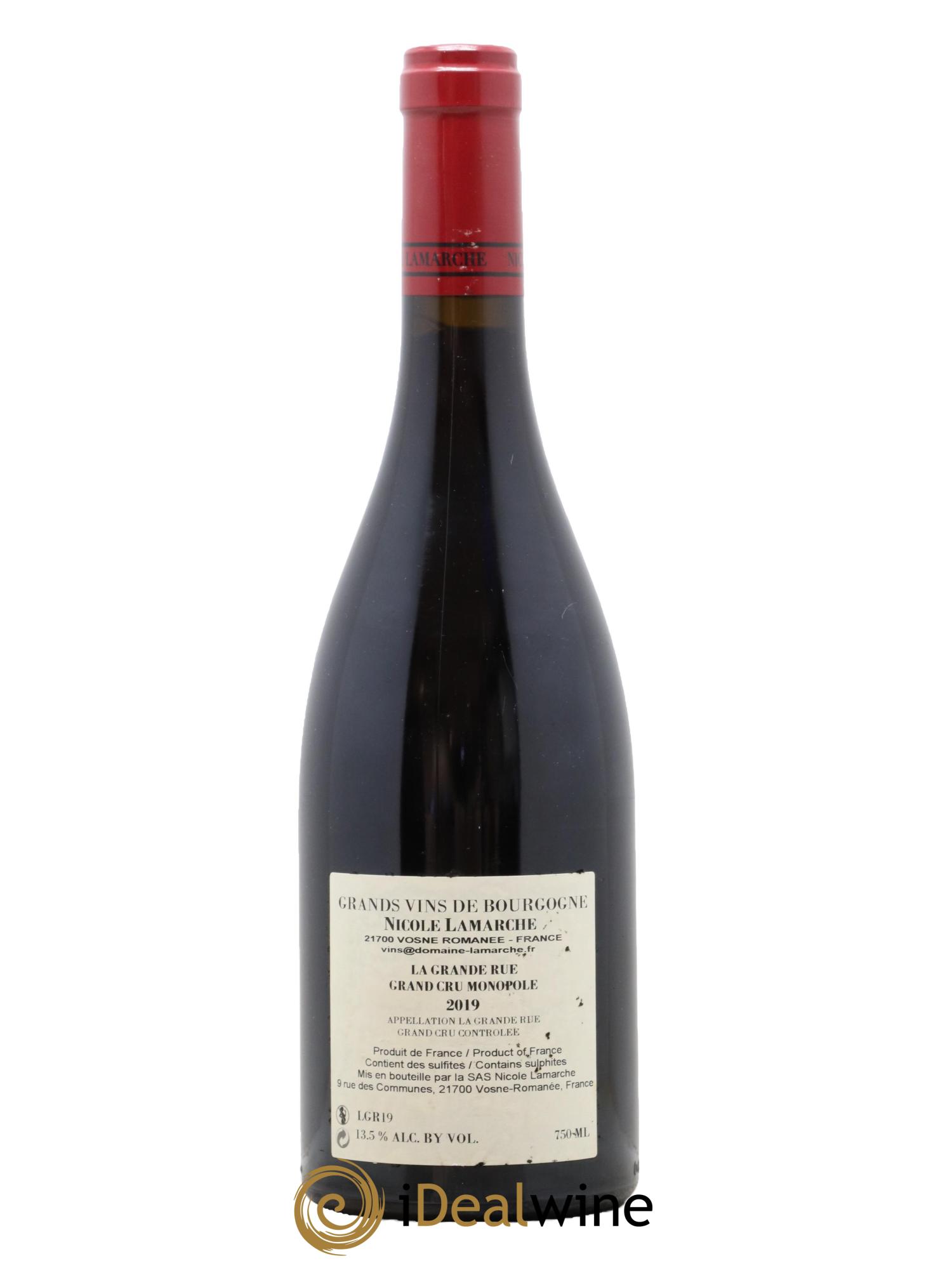 La Grande Rue Grand Cru Lamarche (Domaine) 2019 - Lot de 1 bouteille - 1