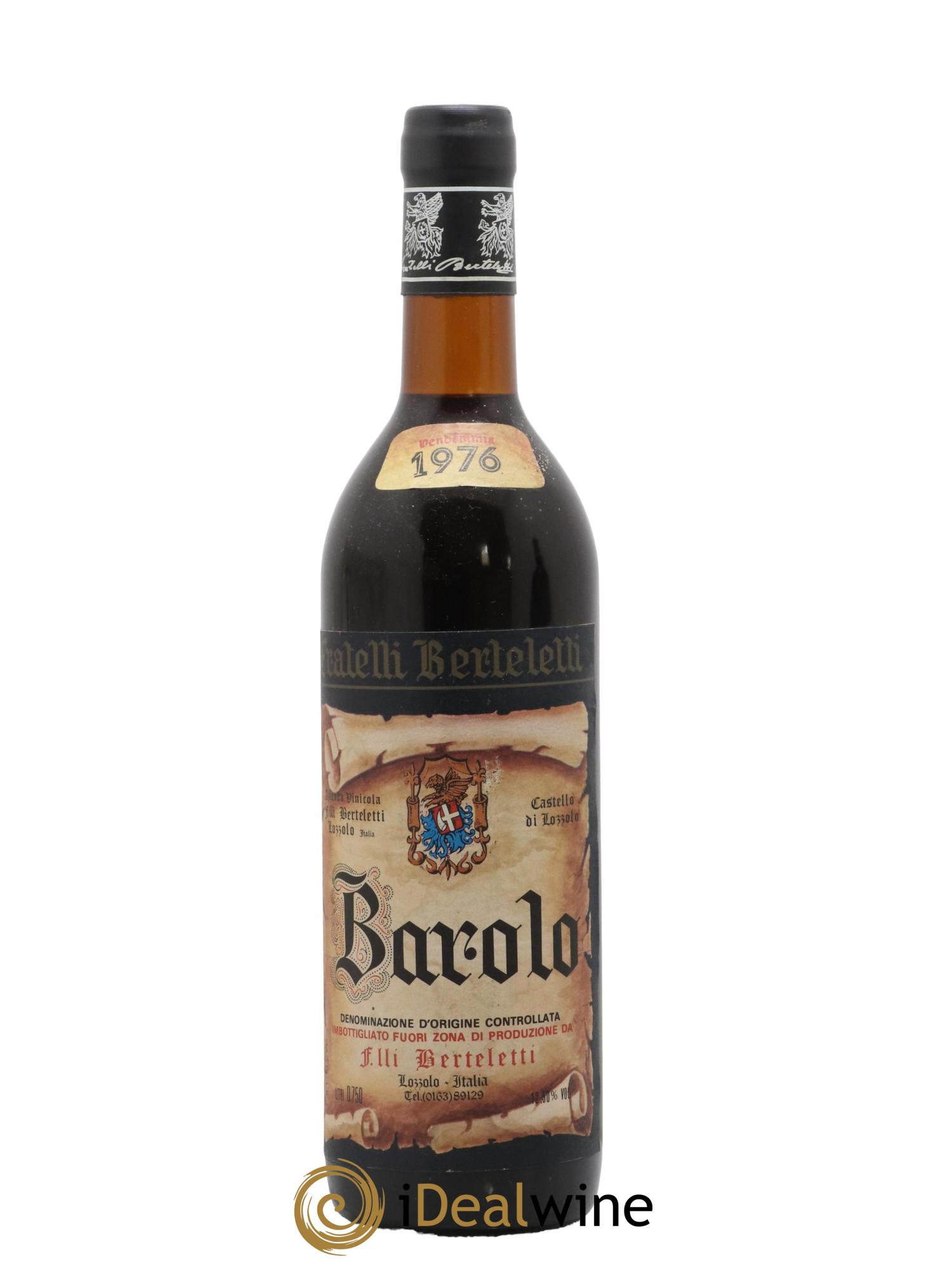 Barolo Berteletti 1976 - Lot de 1 bouteille - 0