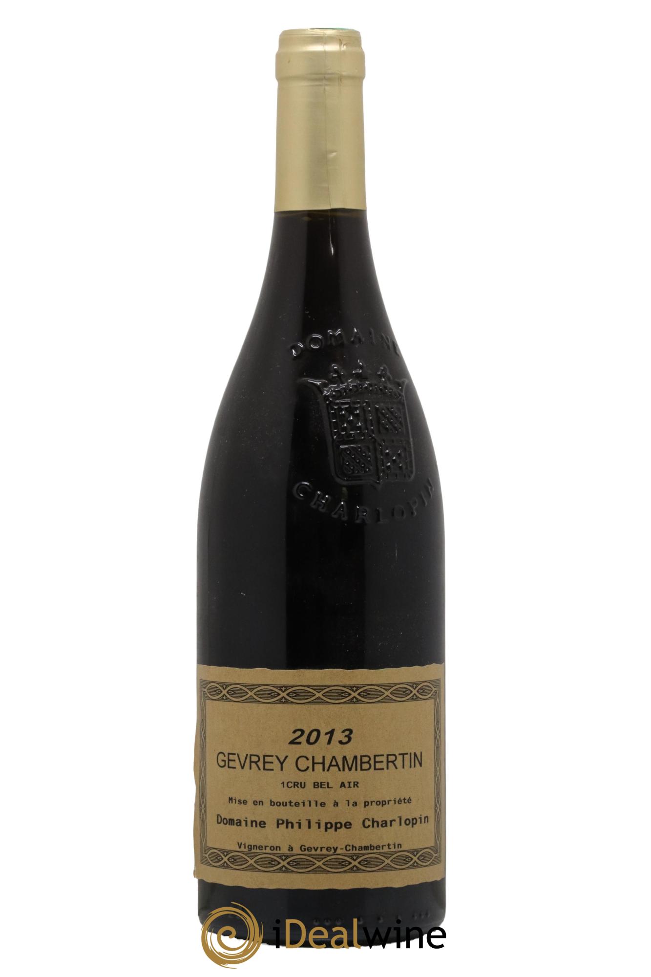 Gevrey-Chambertin 1er Cru Bel Air Domaine Philippe Charlopin 2013 - Lot de 1 bouteille - 0