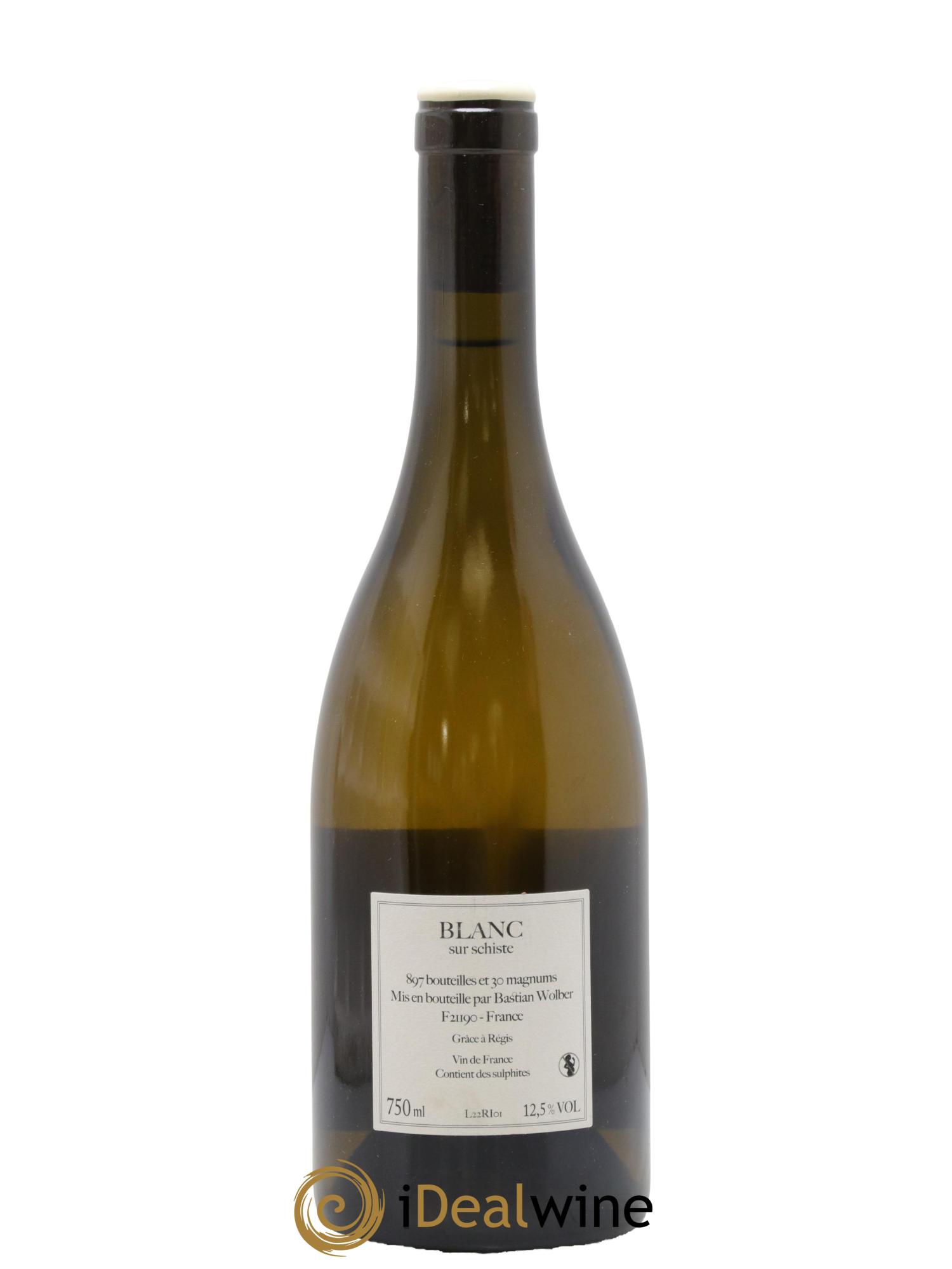 Vin de France Laisse Tomber Riesling Bastian Wolber 2022 - Lot de 1 bouteille - 1