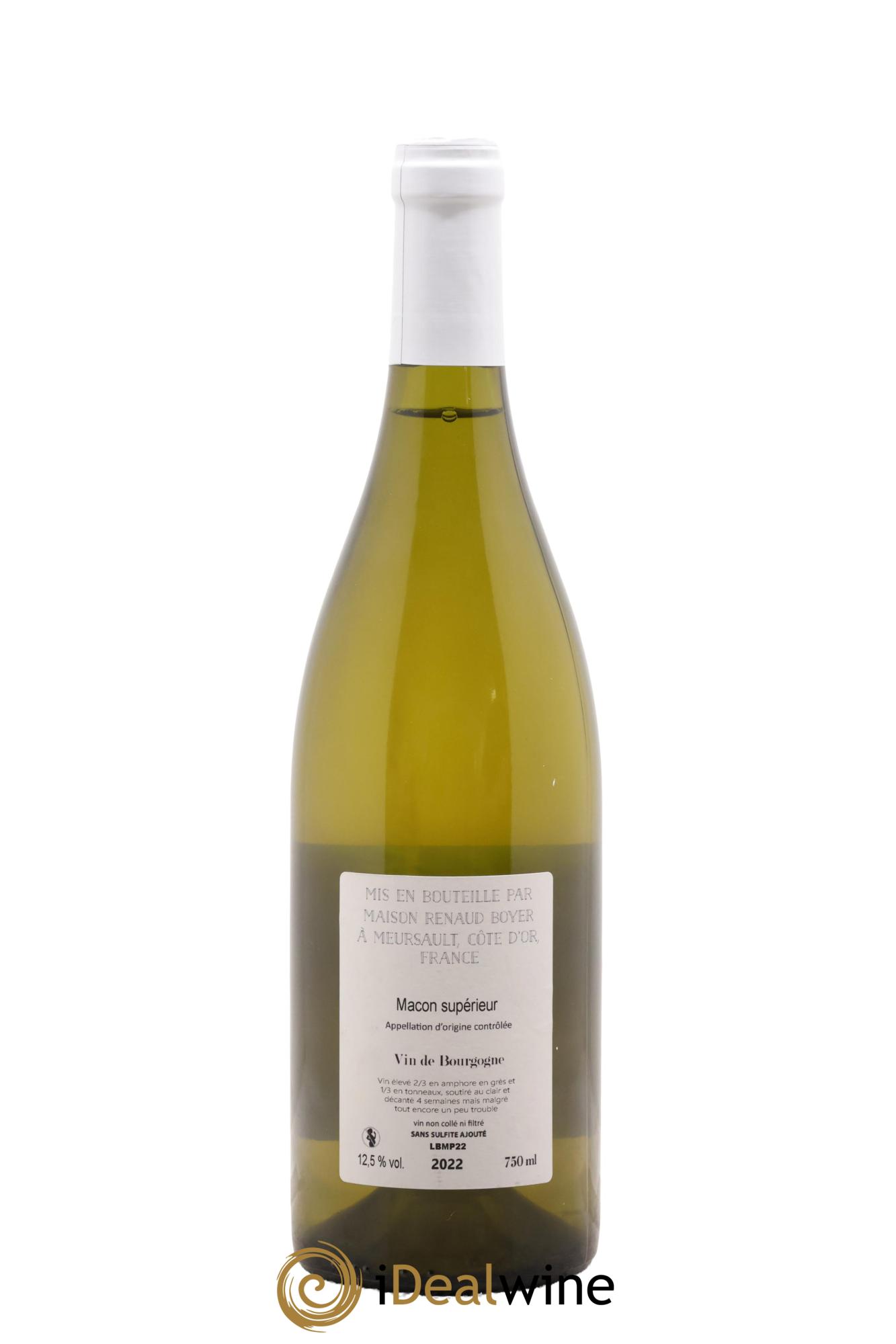 Mâcon Supérieur Préty... sur un nuage Renaud Boyer 2022 - Lot of 1 bottle - 1