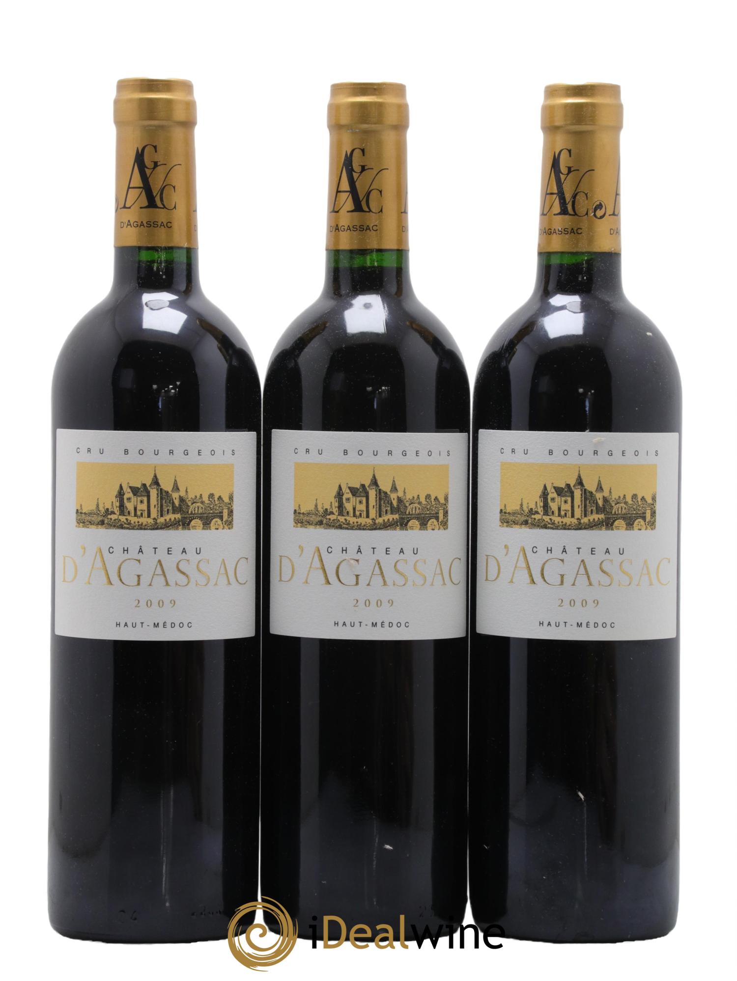 Château d' Agassac Cru Bourgeois 2009 - Lot de 3 bouteilles - 0