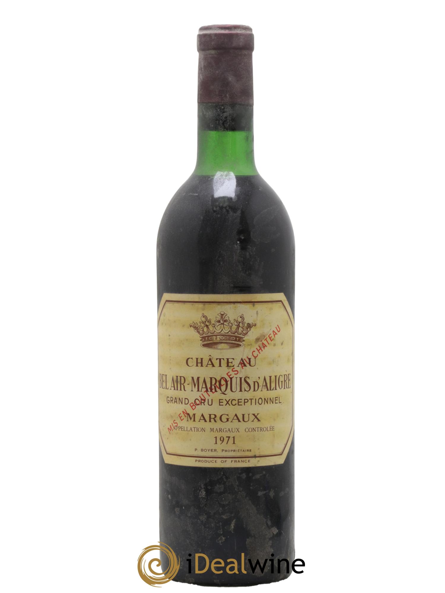 Château Bel Air Marquis d'Aligre 1971 - Lot de 1 bouteille - 0