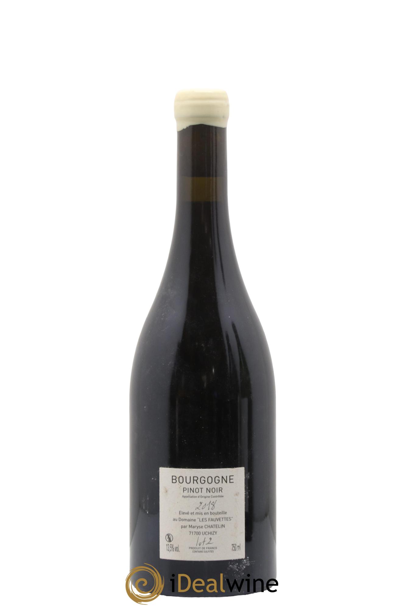 Bourgogne De L'Aube À L'Aube Les Fauvettes (Domaine) 2018 - Lot de 1 bouteille - 1