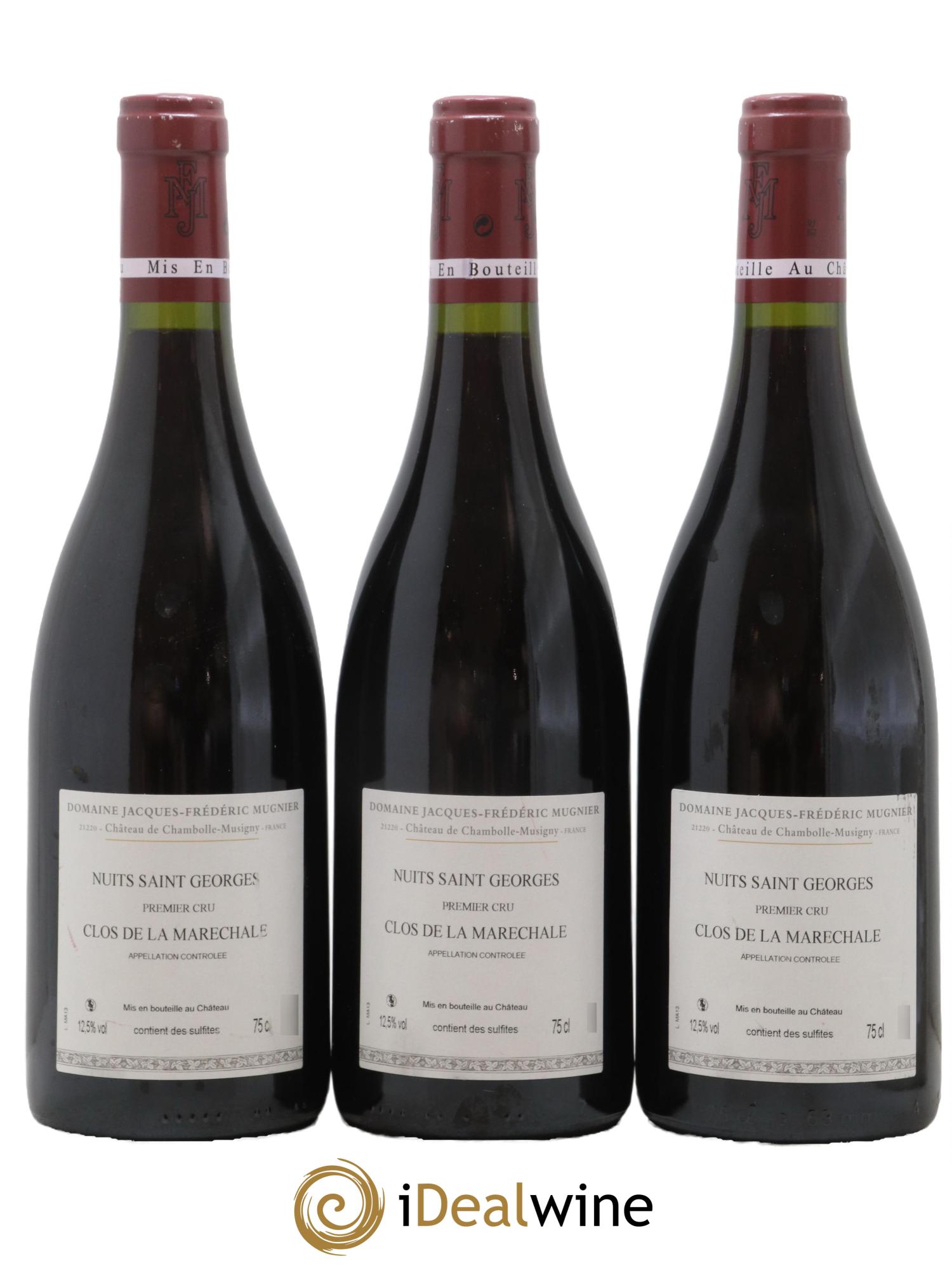 Nuits-Saint-Georges 1er Cru Clos de La Maréchale Jacques-Frédéric Mugnier 2013 - Lot de 3 bouteilles - 1