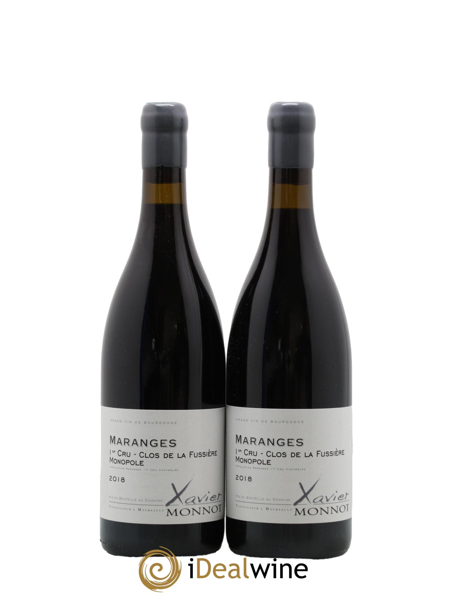 Maranges 1er Cru Clos de la Fussiere Domaine Xavier Monnot 2018 - Lot de 2 bouteilles - 0