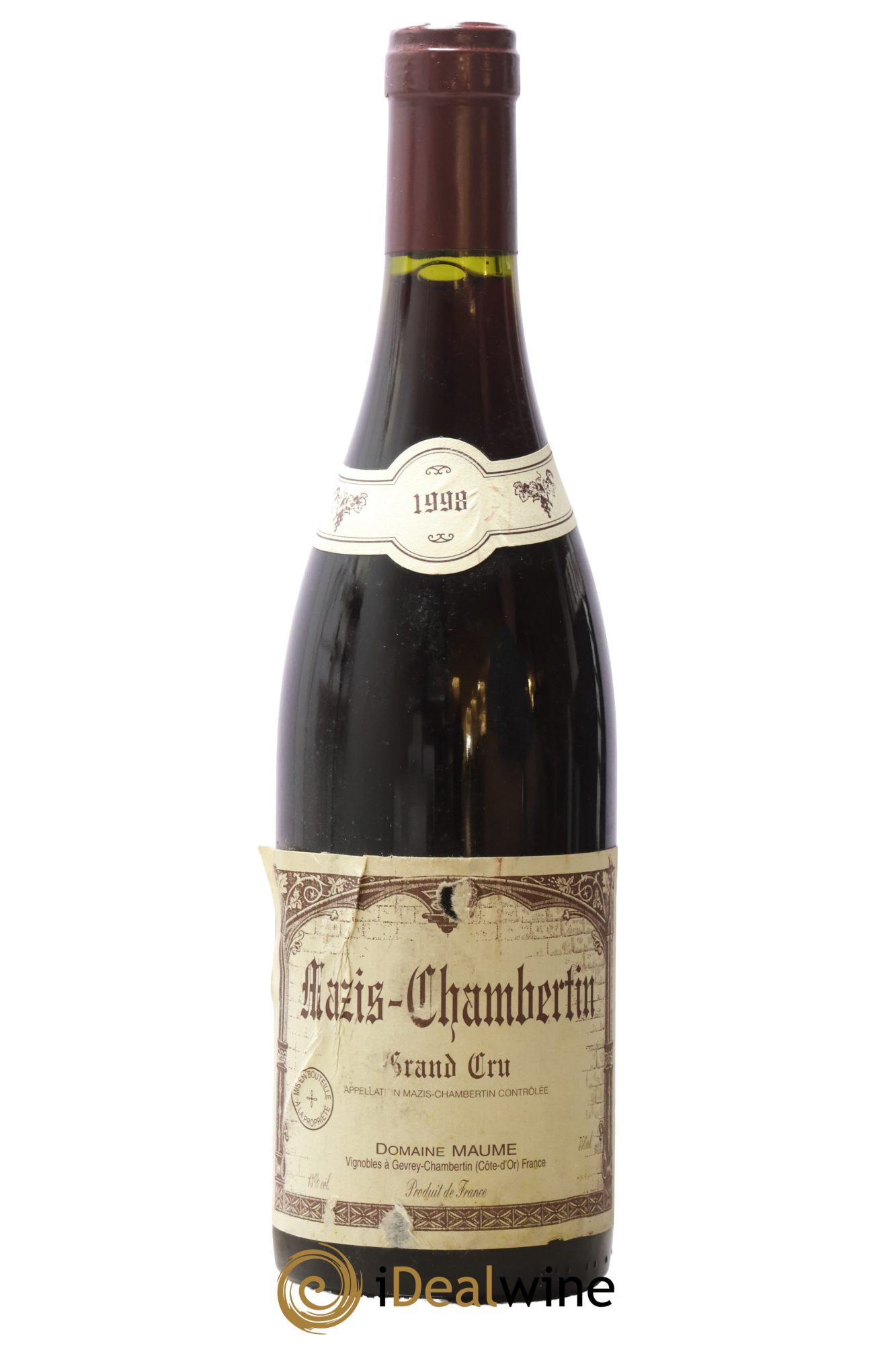 Mazis-Chambertin Grand Cru Maume (Domaine) 1998 - Lot de 1 bouteille - 0