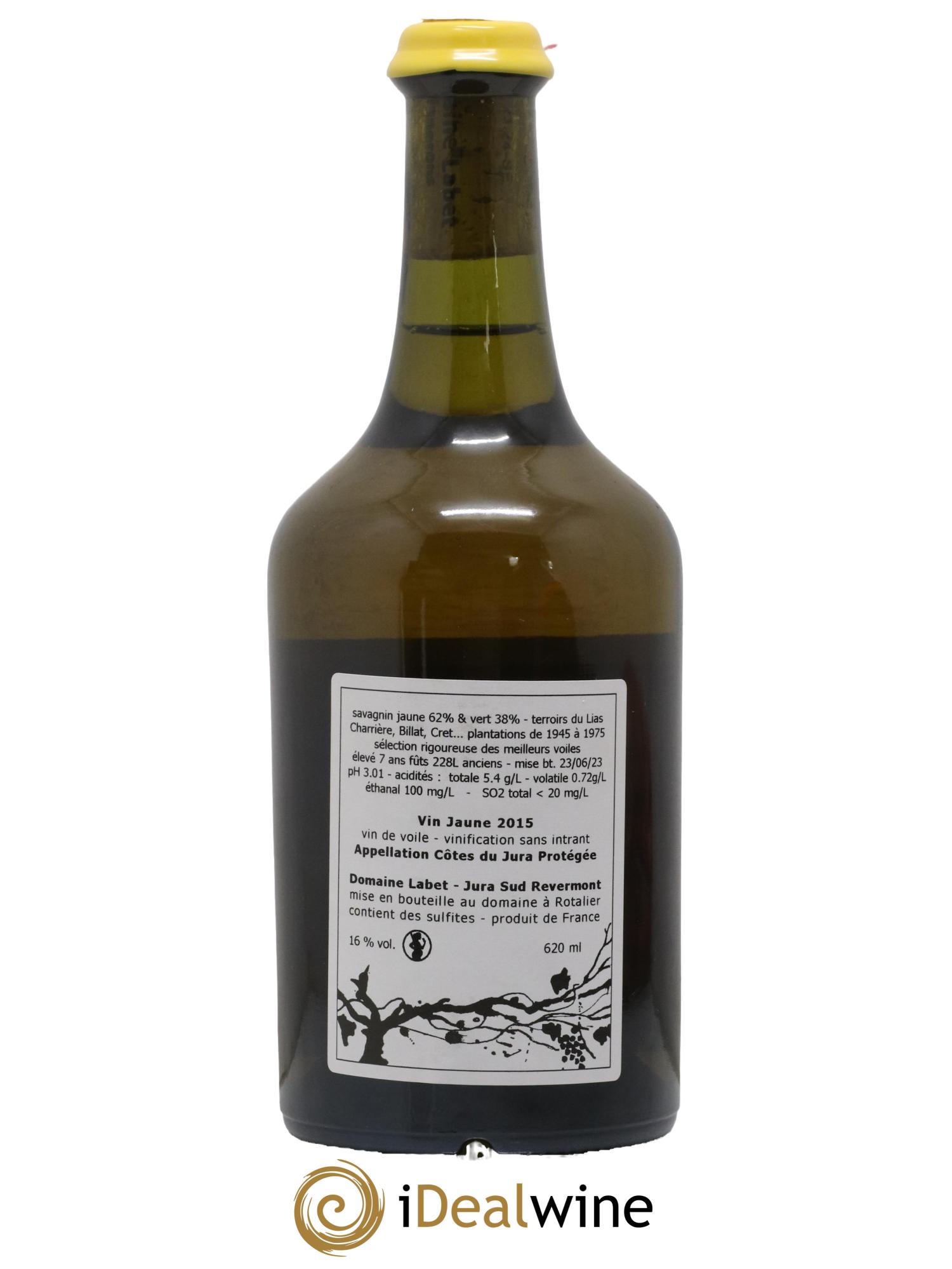 Côtes du Jura Vin Jaune Romain - Julien  - Charline Labet 2015 - Lot de 1 clavelin - 1