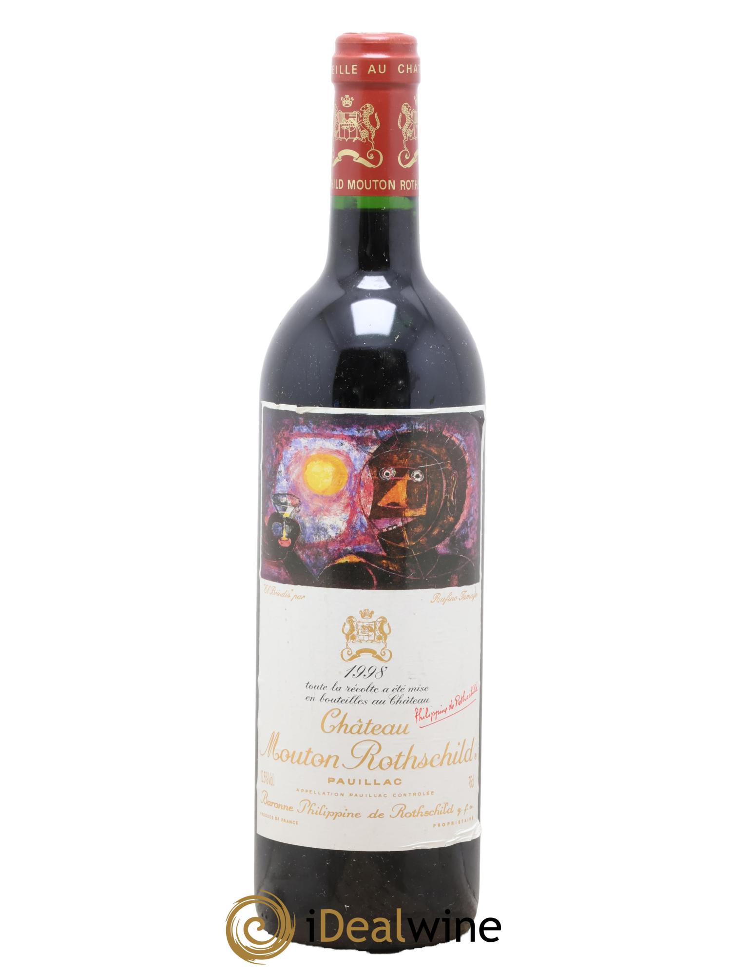 Château Mouton Rothschild 1er Grand Cru Classé 1998 - Lotto di 1 bottiglia - 0