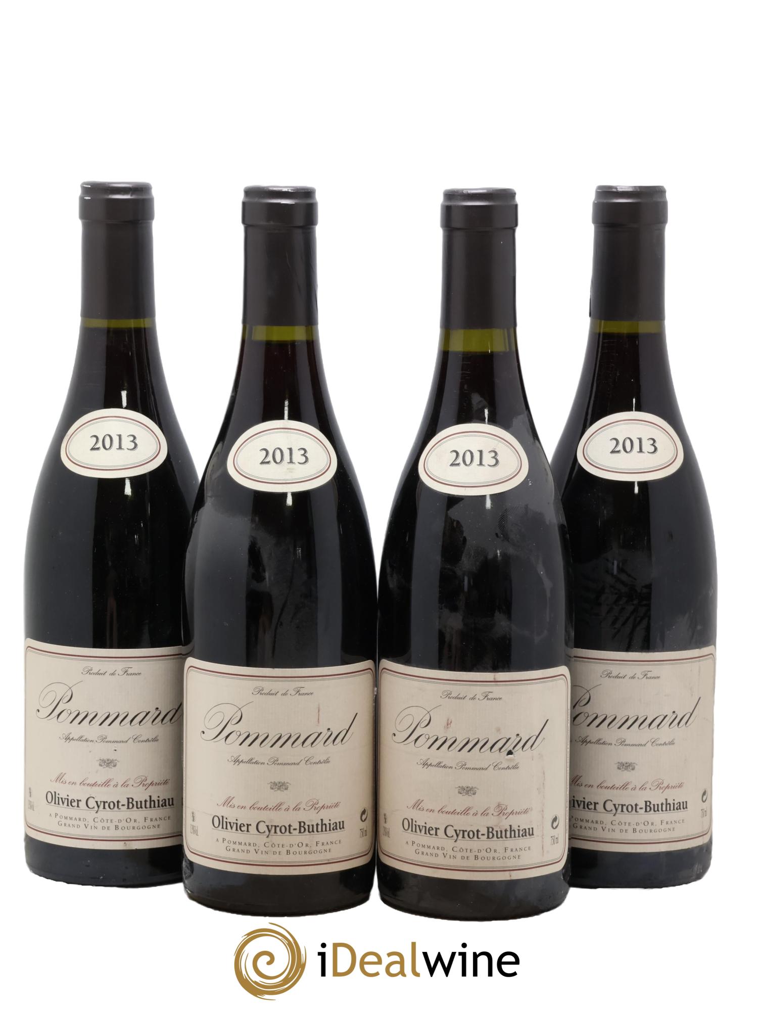 Pommard Cyrot-Buthiau 2013 - Lot of 4 bottles - 0