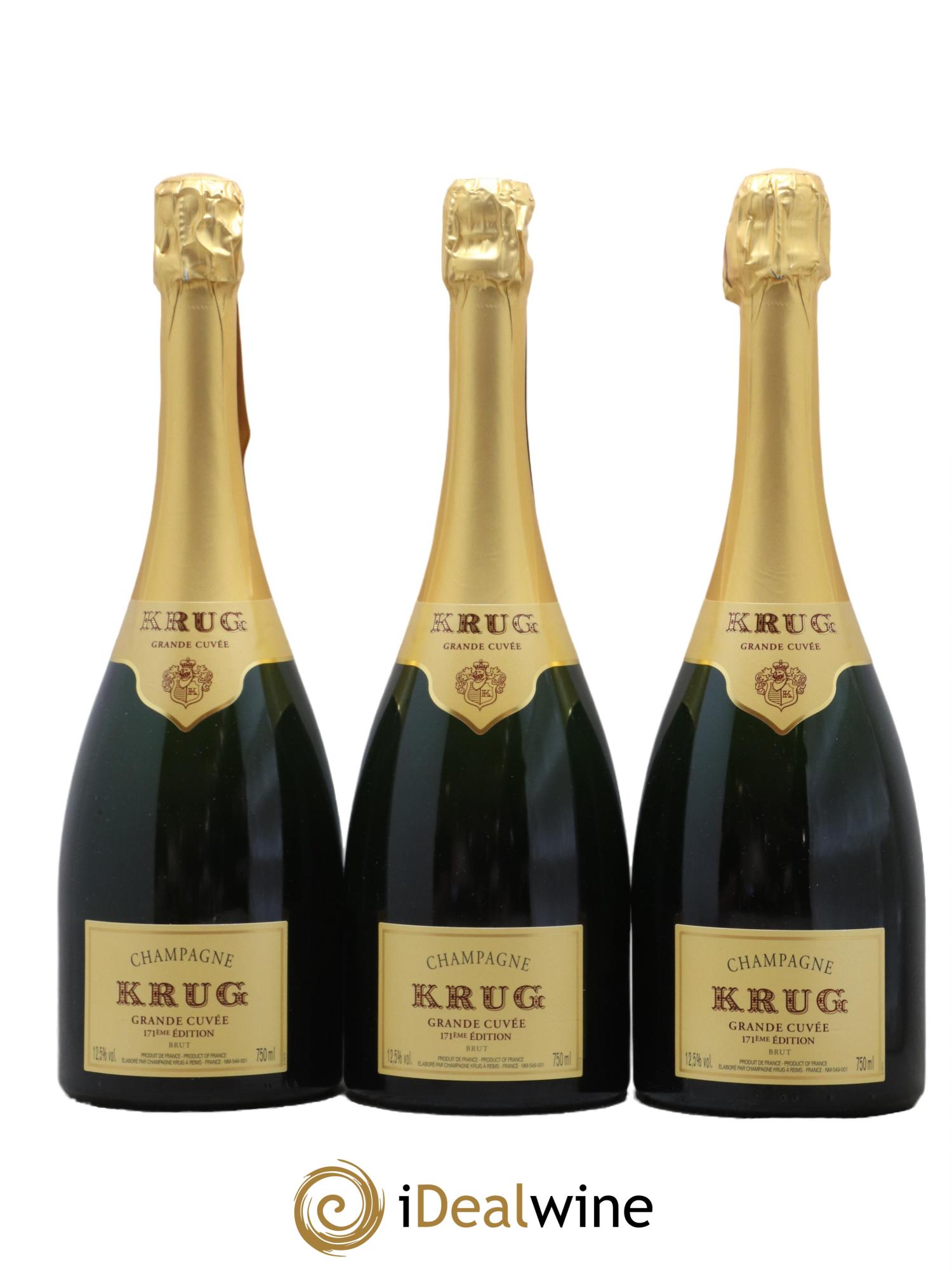 Grande Cuvée Brut - 171ème édition Krug - Lot de 3 bouteilles - 0