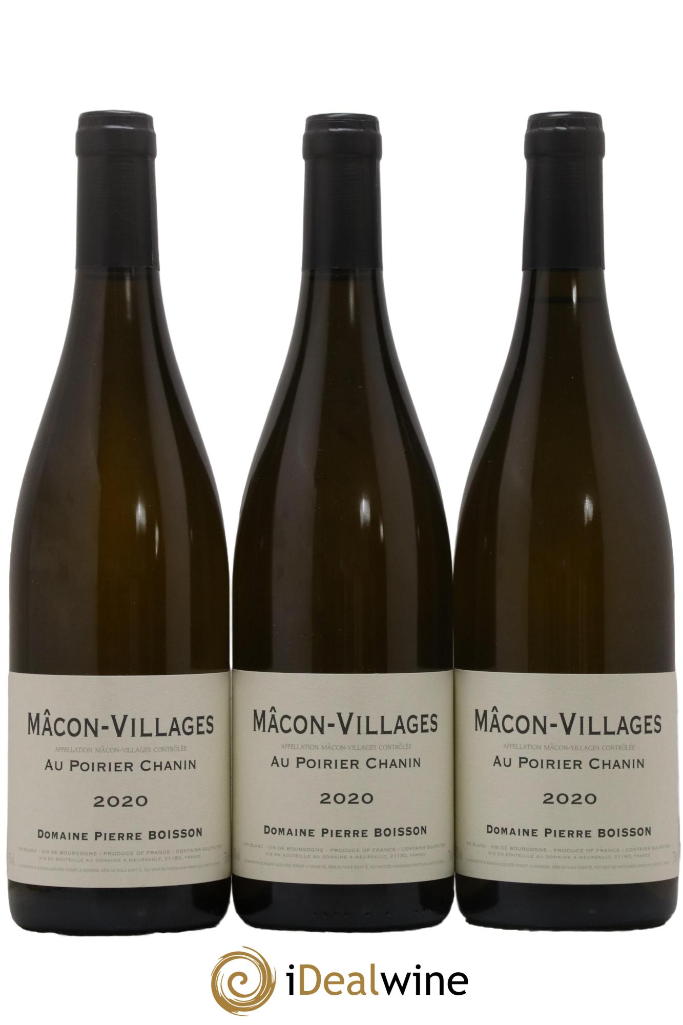 Mâcon-Villages Au Poirier Chanin Pierre Boisson 2020 - Lot de 3 bouteilles - 0