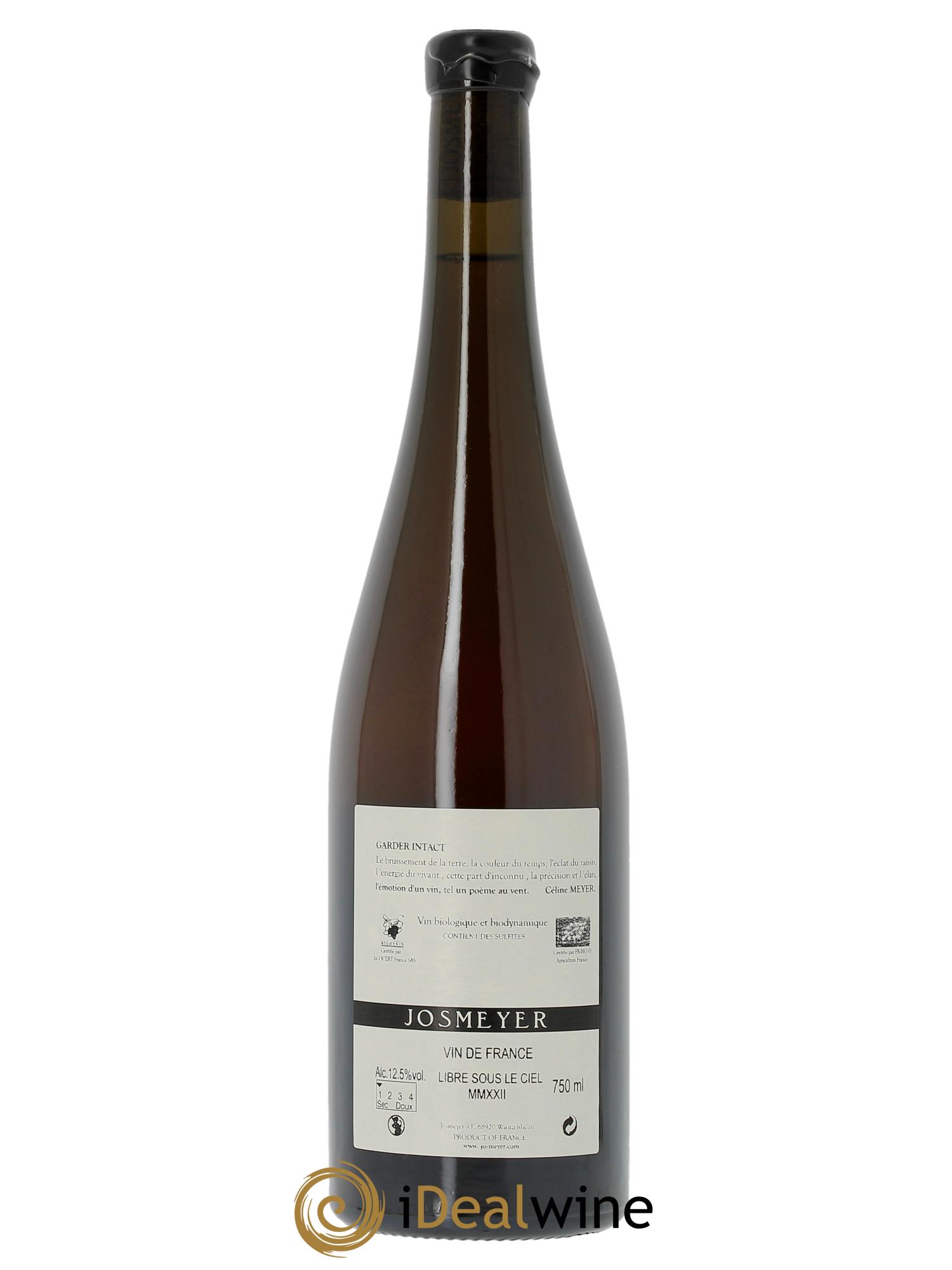 Vin de France Gewurztraminer Libre sous le ciel Josmeyer (Domaine) 2022 - Posten von 1 Flasche - 1