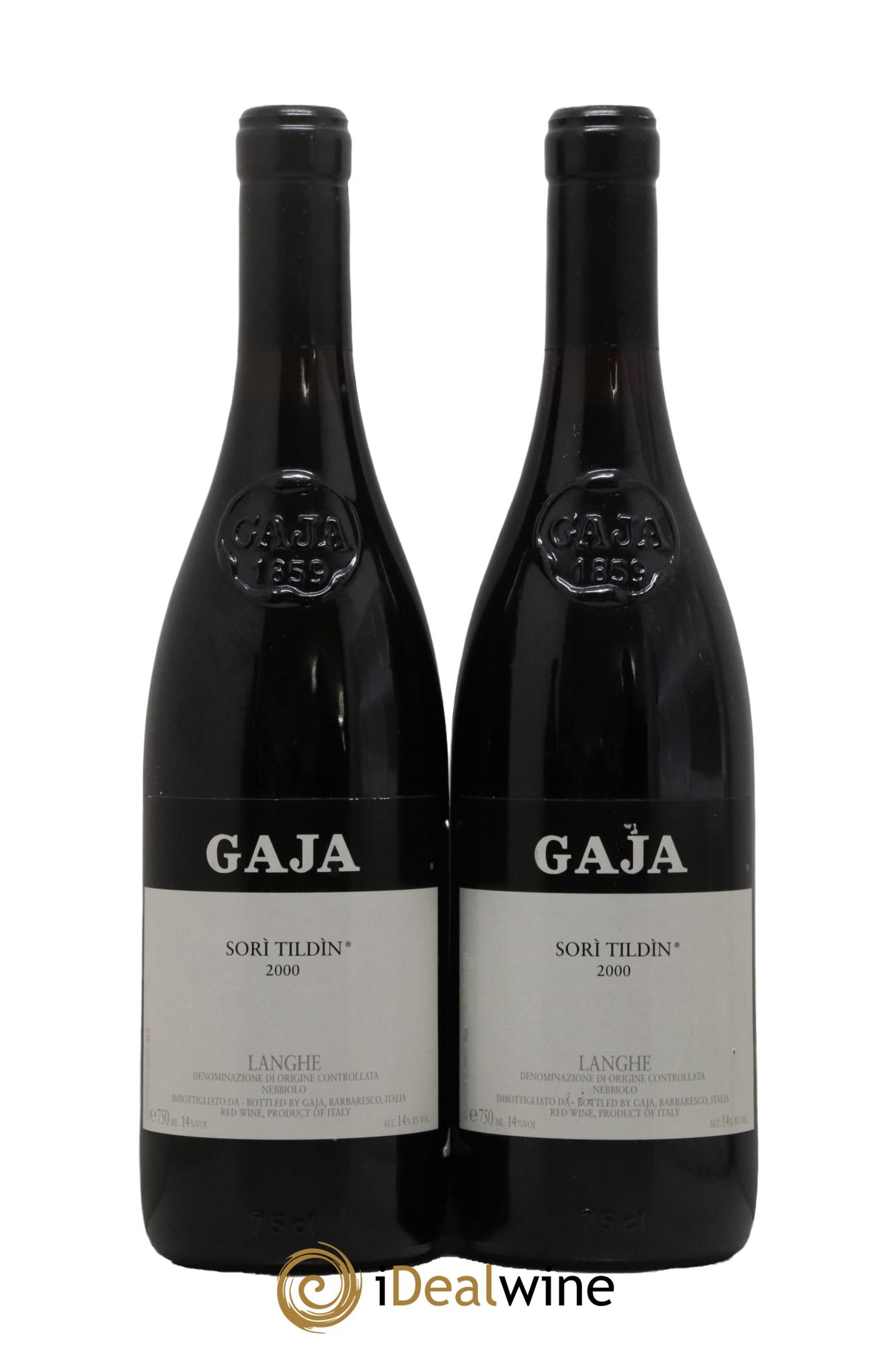 Langhe Sorì Tildìn Angelo Gaja 2000 - Lot of 2 bottles - 0