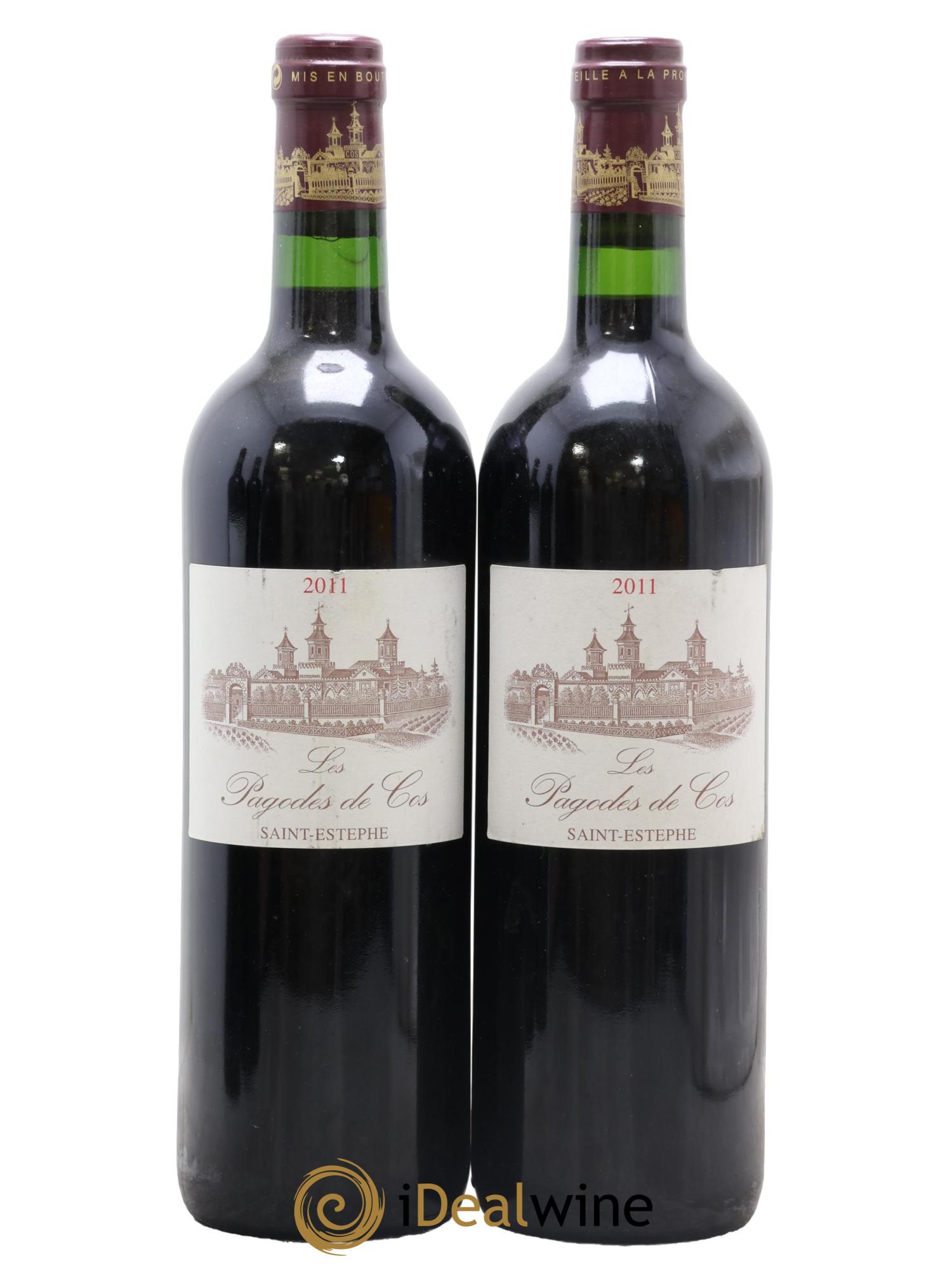 Les Pagodes de Cos Second Vin 2011 - Posten von 2 Flaschen - 0