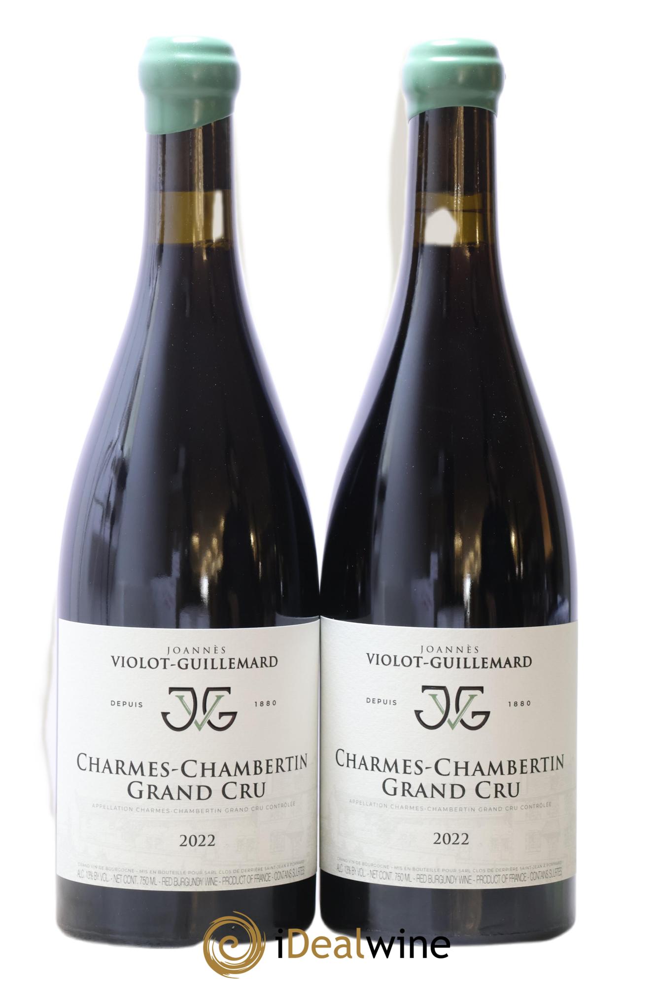 Charmes-Chambertin Grand Cru Joannes Violot Guillemard 2022 - Lot de 2 bouteilles - 0