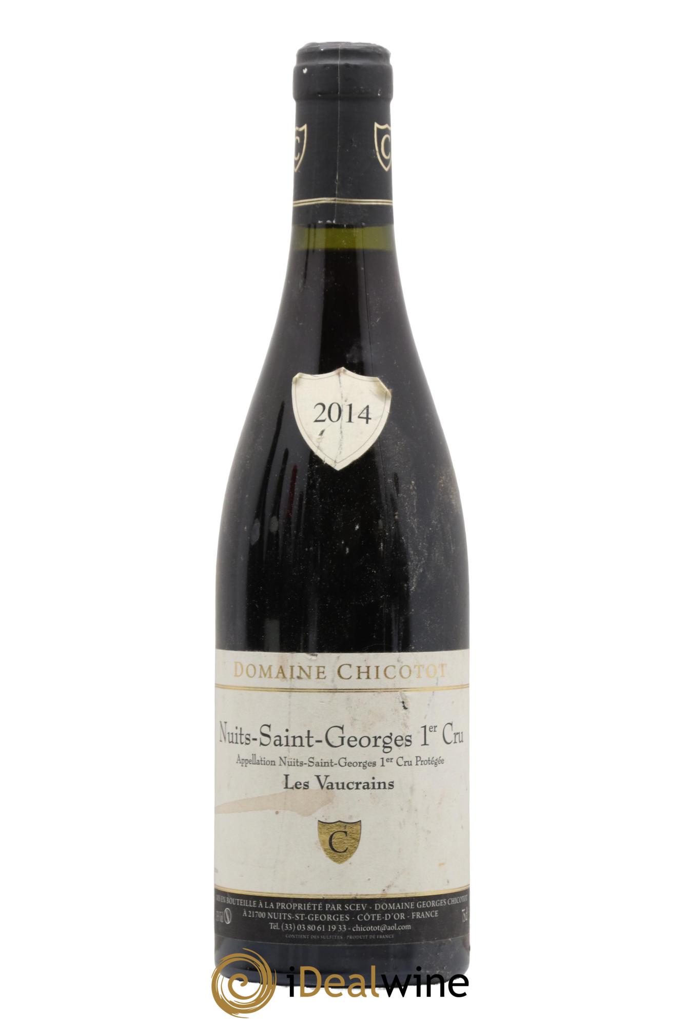 Nuits-Saint-Georges 1er Cru Les Vaucrains Chicotot 2014 - Lot de 1 bouteille - 0