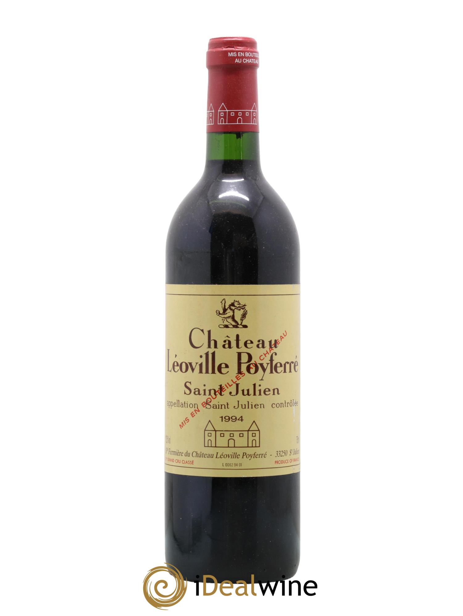 Château Léoville Poyferré 2ème Grand Cru Classé 1994 - Lot de 1 bouteille - 0