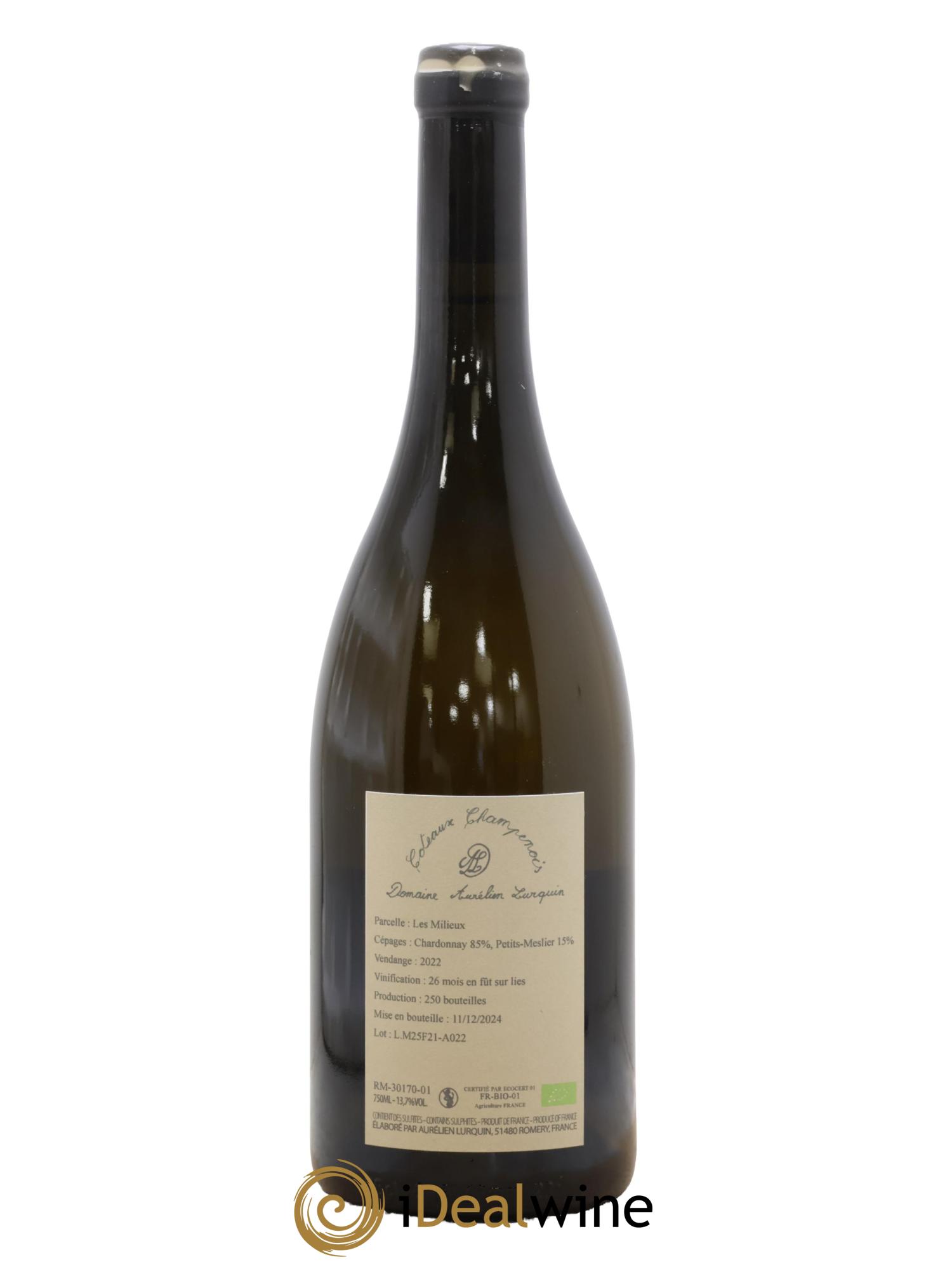 Les Milieux Aurélien Lurquin 2022 - Lot de 1 bouteille - 1