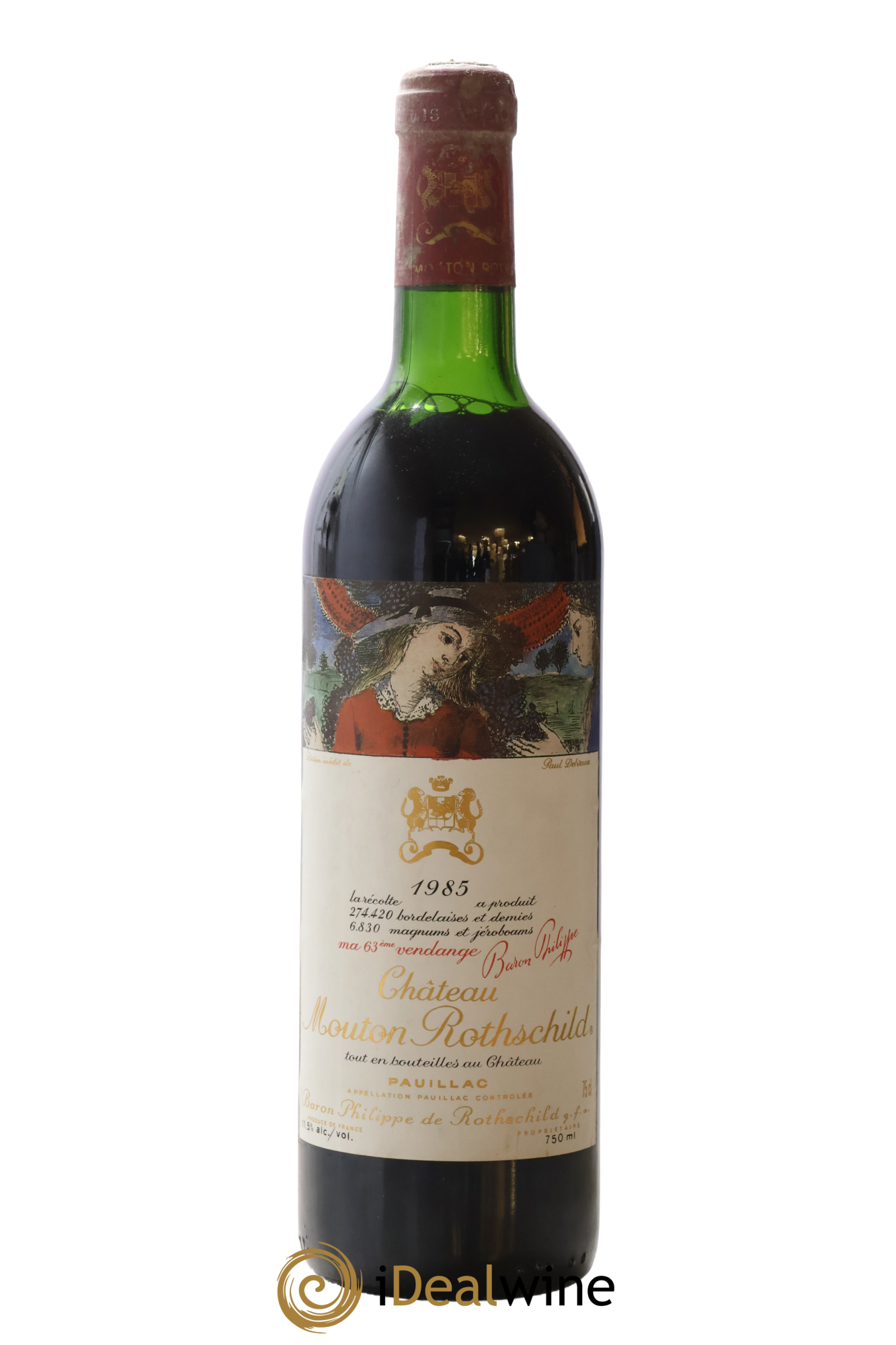 Château Mouton Rothschild 1er Grand Cru Classé 1985 - Lot of 1 bottle - 0
