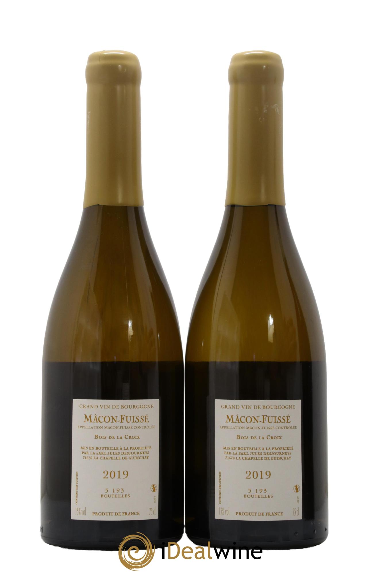 Mâcon-Fuissé Bois de la Croix Jules Desjourneys 2019 - Lot de 2 bouteilles - 1