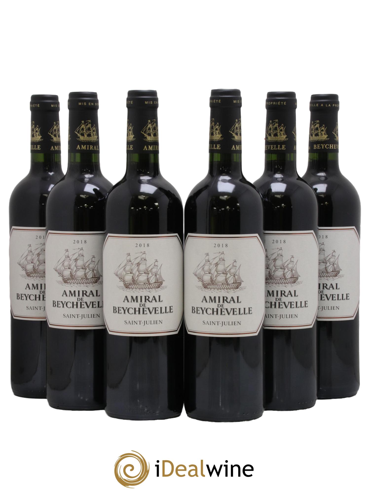 Amiral de Beychevelle Second Vin 2018 - Lot de 6 bouteilles - 0