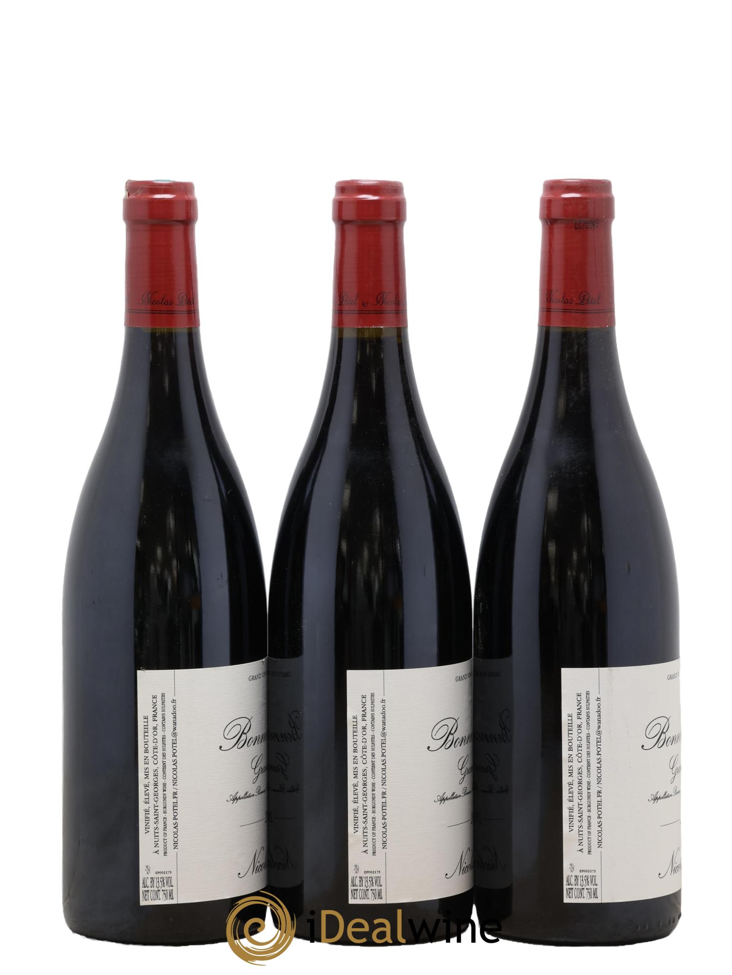 Bonnes-Mares Grand Cru Nicolas Potel 2004 - Lot de 3 bouteilles - 1
