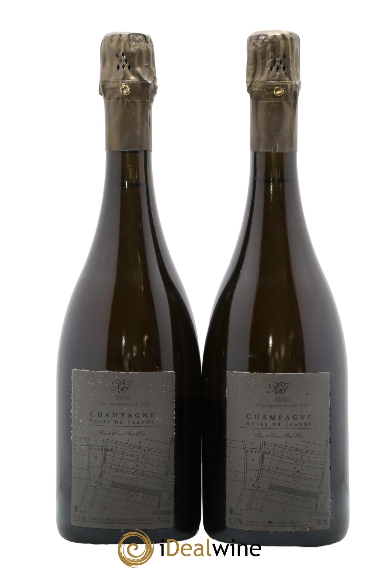 Roses de Jeanne Presle Blanc de Noirs Cédric Bouchard 2016 - Lotto di 2 bottiglie - 1