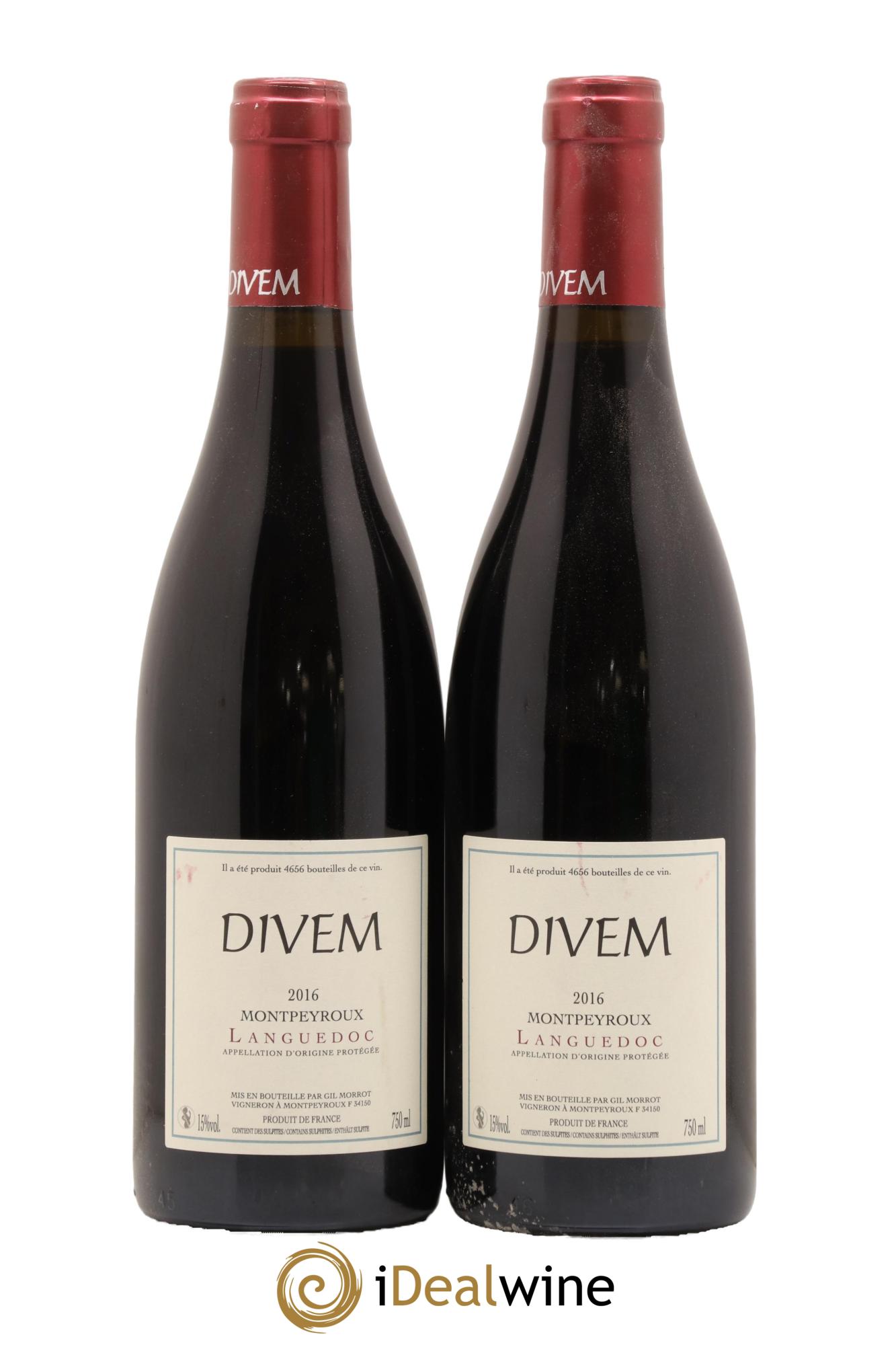 Languedoc Montpeyroux Divem Gil Morrot 2016 - Lot of 2 bottles - 0