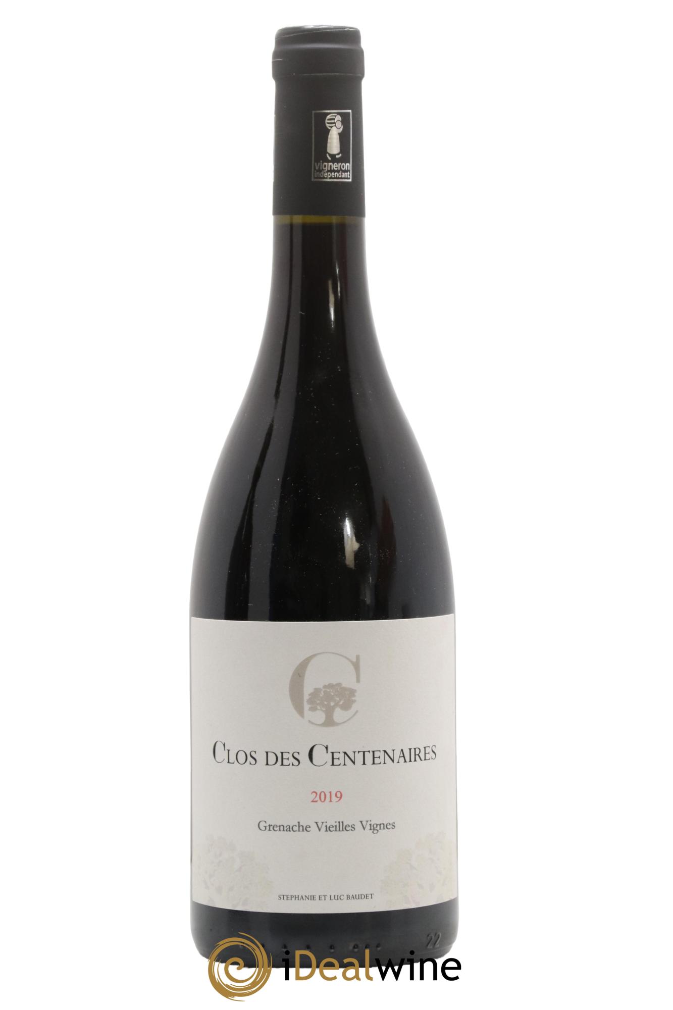 Rhône Vin de Pays Clos Des Centenaires Grenache Vieilles Vignes 2019 - Lot de 1 bouteille - 0