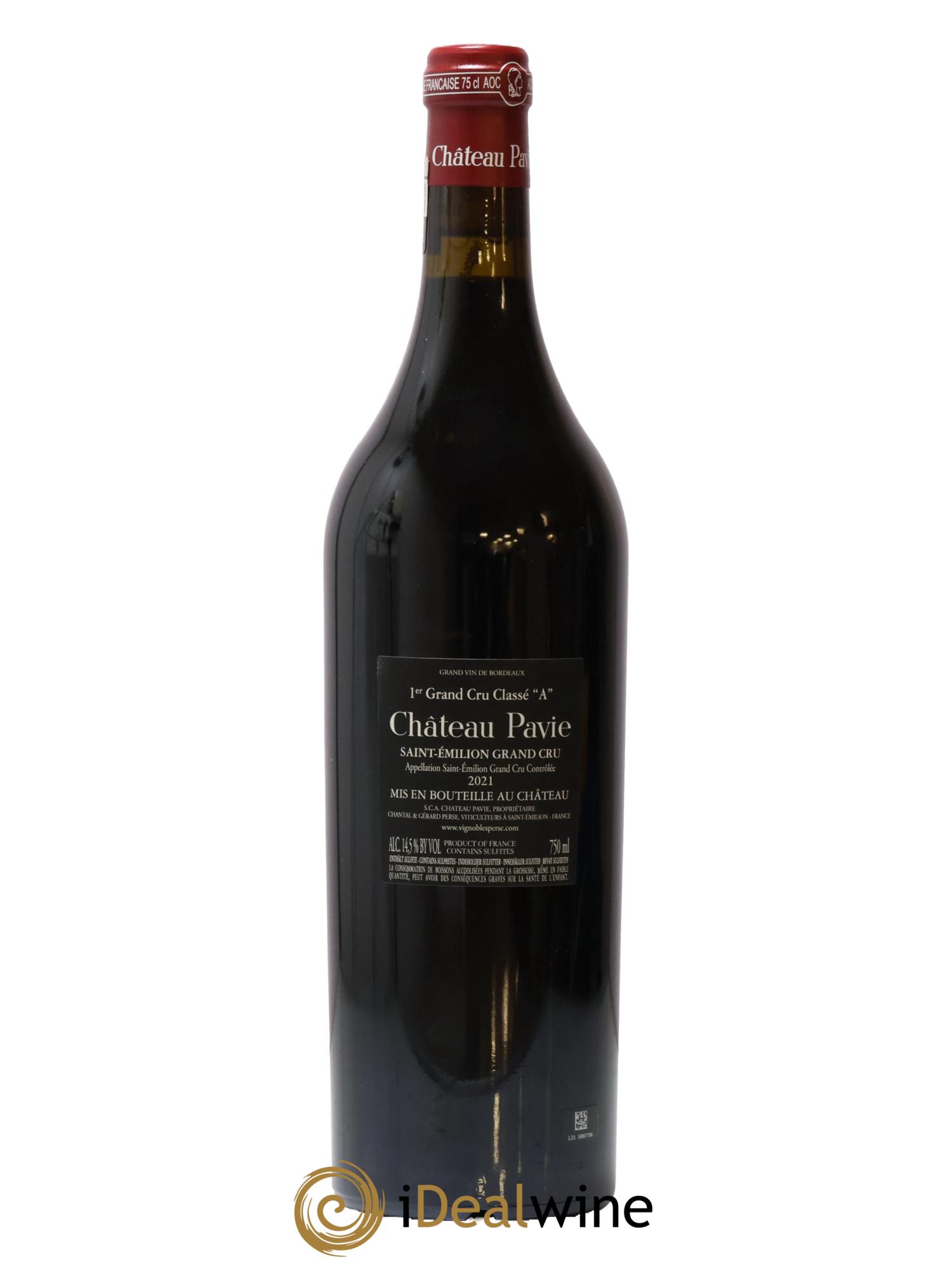 Château Pavie 1er Grand Cru Classé A 2021 - Lot de 1 bouteille - 2