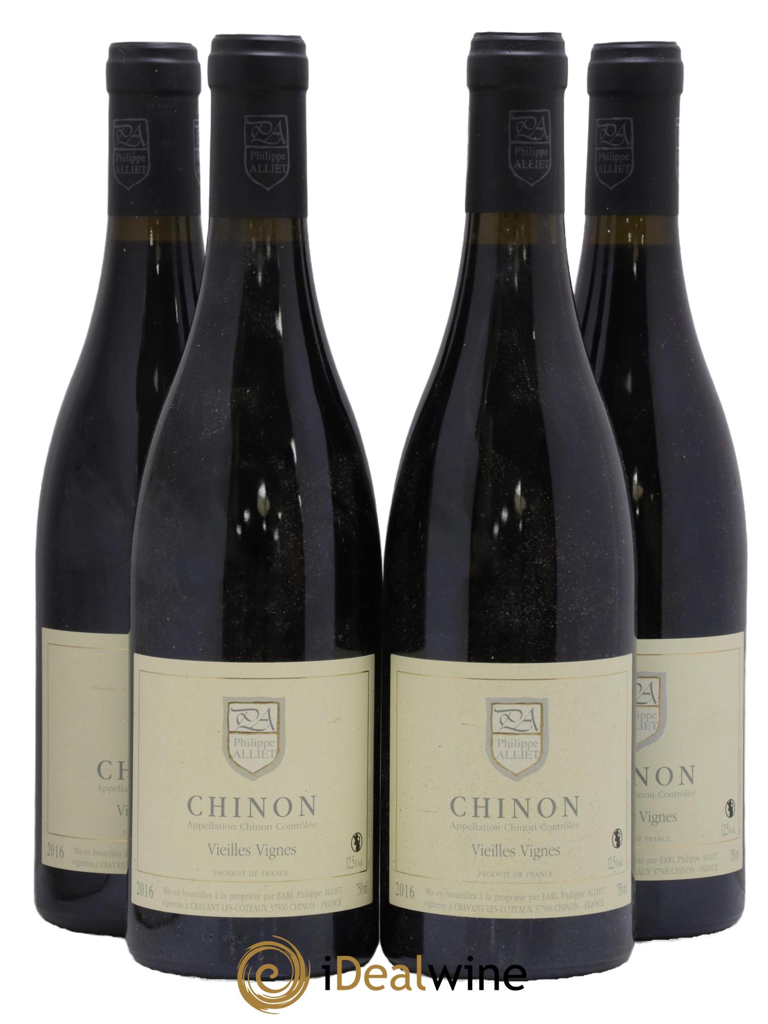Chinon Vieilles Vignes Philippe Alliet 2016 - Lot of 4 bottles - 0