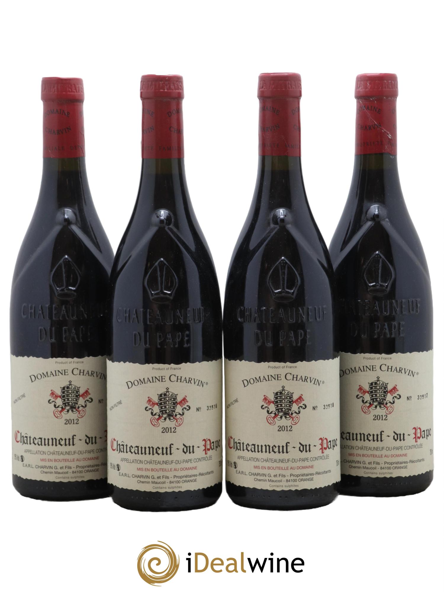 Châteauneuf-du-Pape Charvin (Domaine) 2012 - Posten von 4 Flaschen - 0